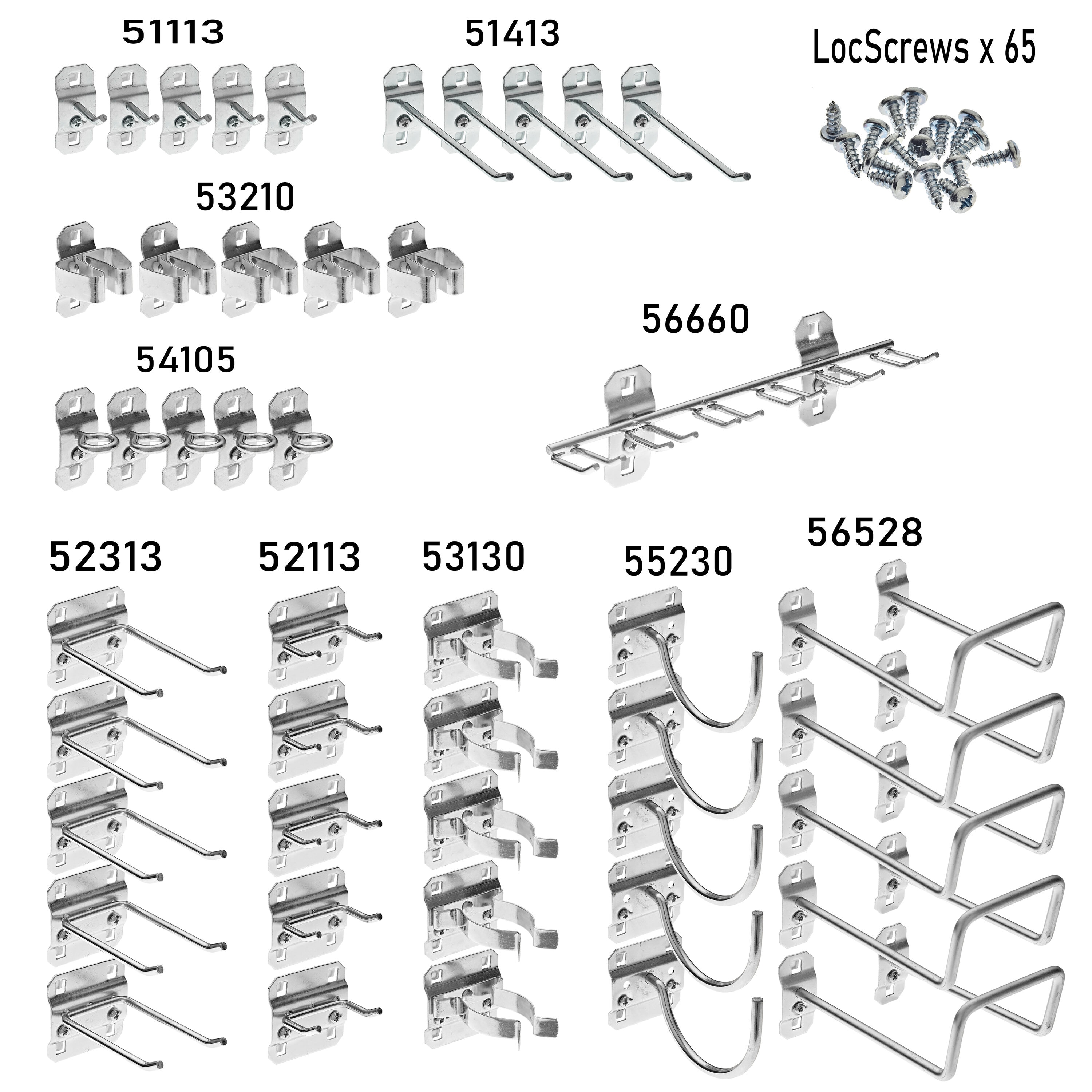 Triton Products 46-Piece Steel Pegboard Hook in Silver in the Pegboard ...