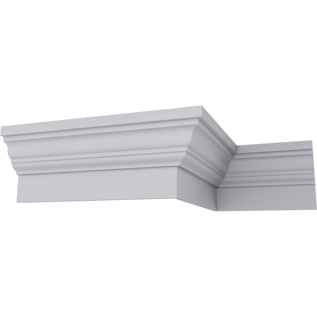 Ekena Millwork MLD13X06X12FA Fascia 12-1/8-in x 6-ft 7-in Primed Urethane Crown Moulding