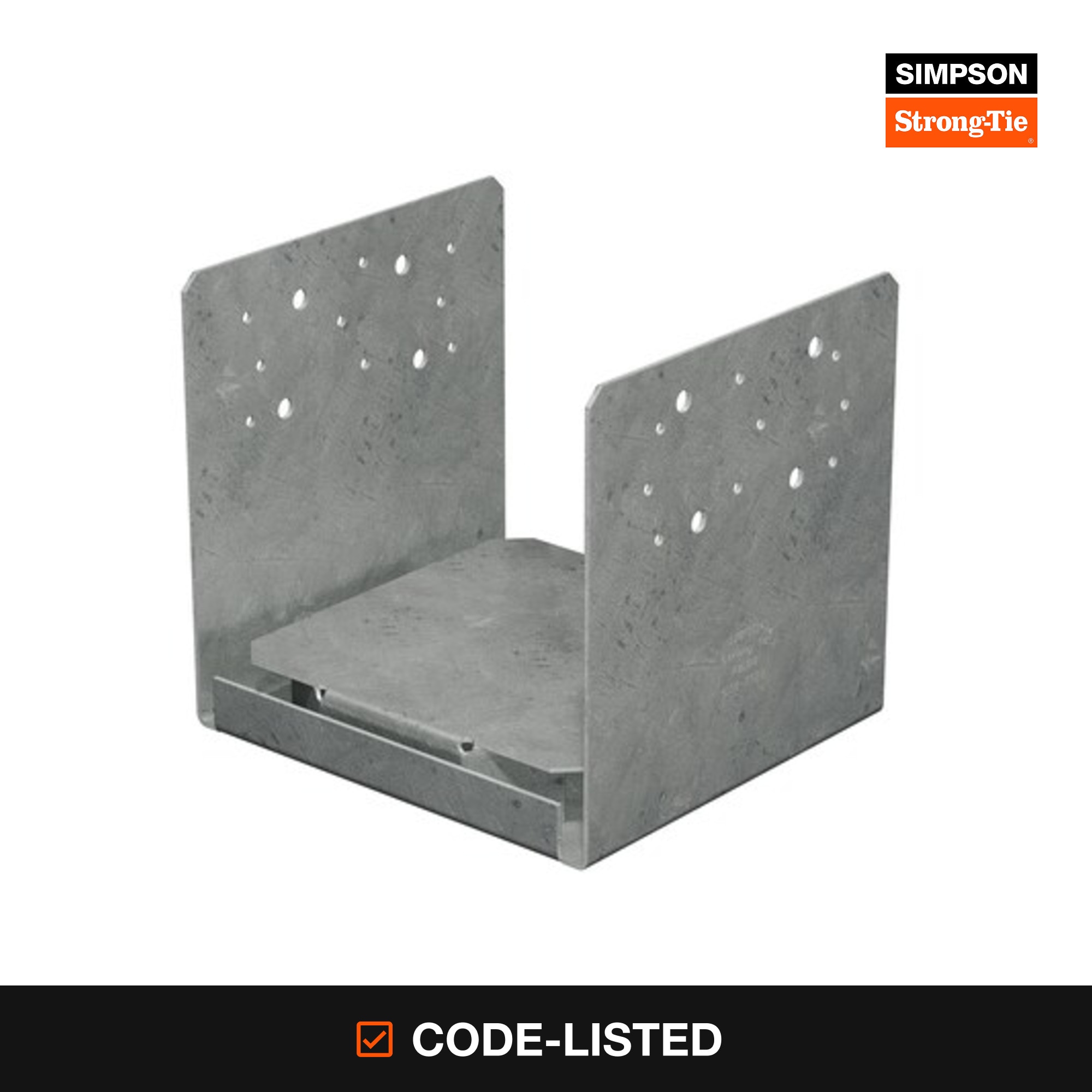 Simpson Strong-Tie ABU 8-in x 8-in Hot-dipped galvanized Wood to concrete (retrofit) Base