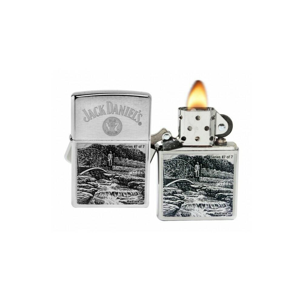 ZIPPO CRDSP162 Zippo 29179 Jack Daniels Scenes Lynchburg Chrome Windproof Lighter