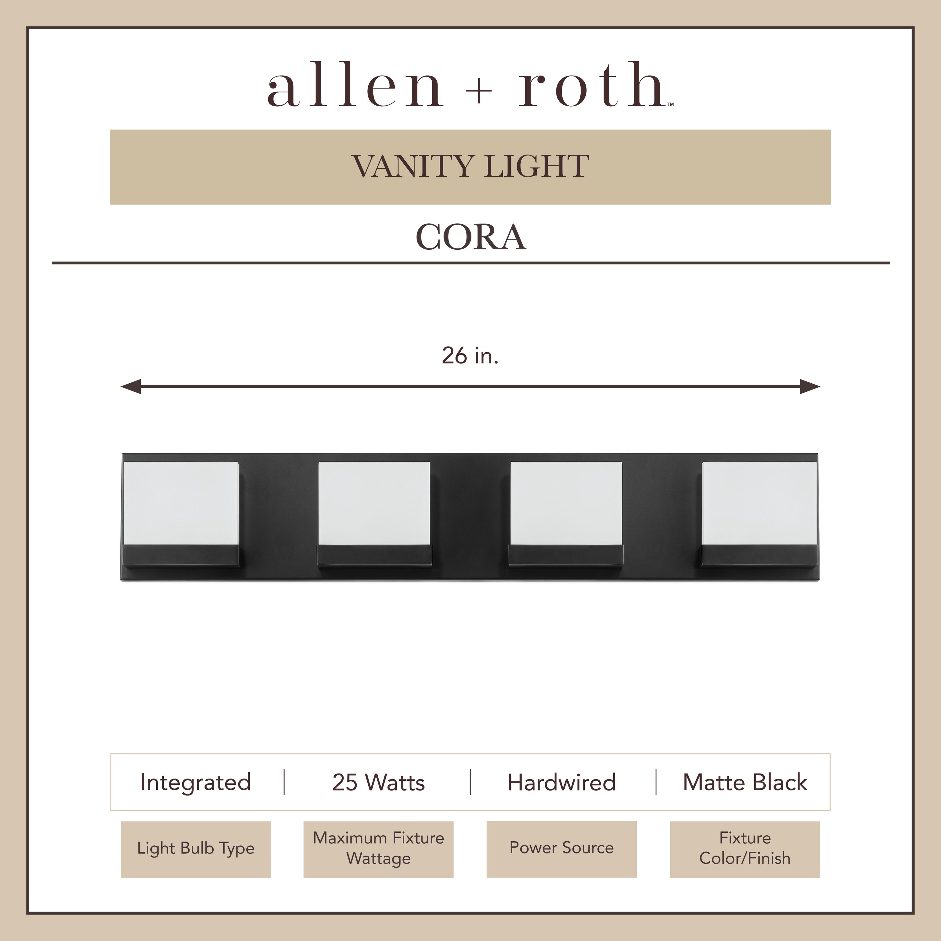 allen + roth VBL17-4MBK b089995 - View #5