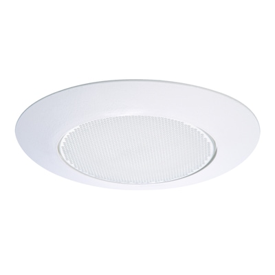 White Shower Recessed Light Trim, 6 Inch Recessed Can Light Trim Ring