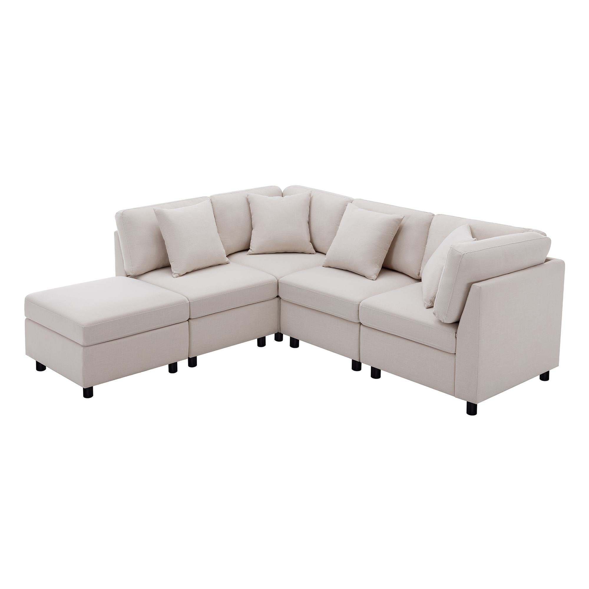 FARATI 7502-4-BEIGE Sofas-Loveseats - View #4