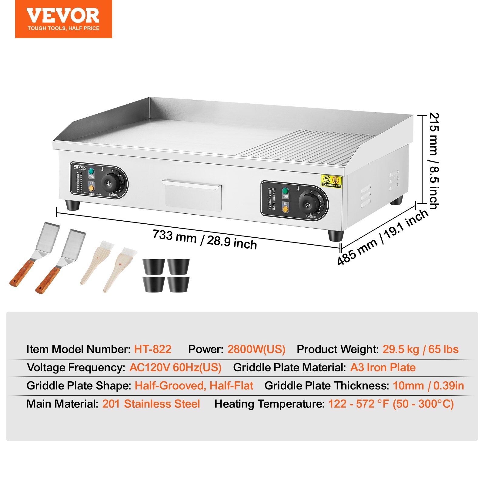 REIBII FXLS0604-512Z180 Tabletop-Grills - View #2