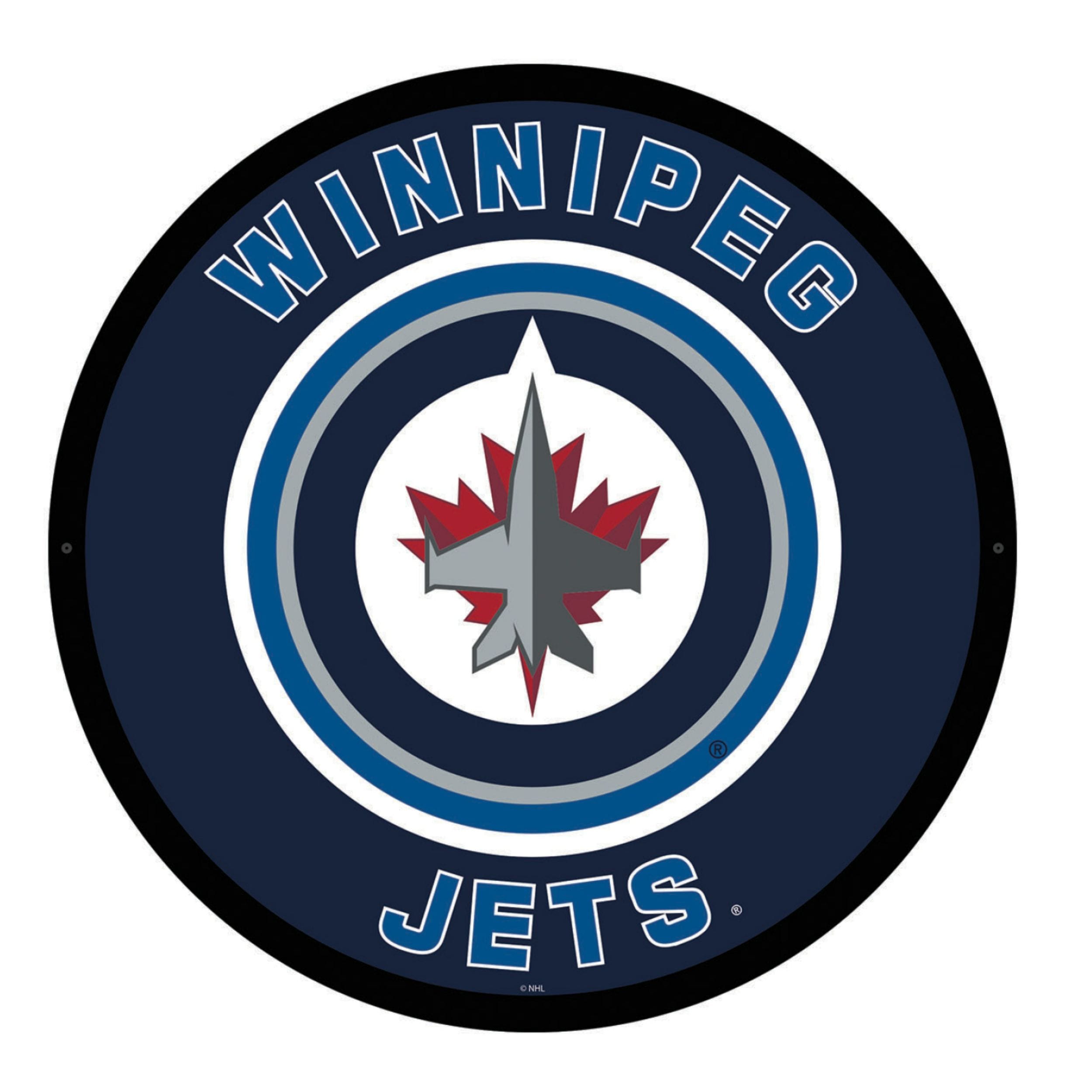 Evergreen 8LED4379RD Winnipeg Jets 23-in W x 23-in H Acrylic Sports Wall Phrases Wall accent