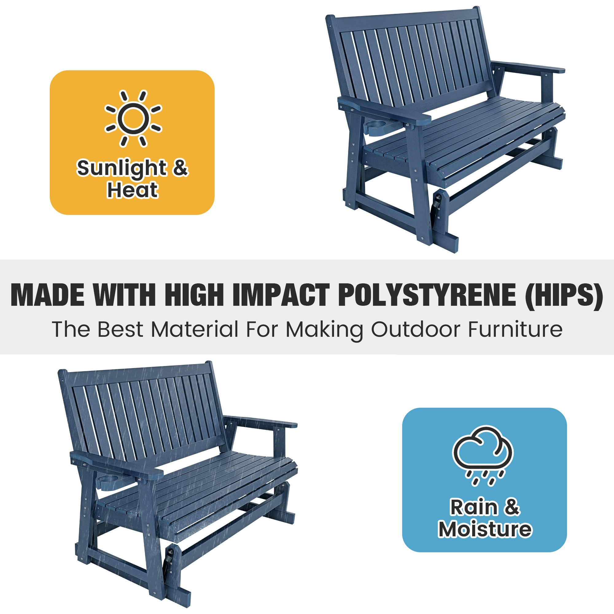 Fortune Candy GS003-NB Swing-Gliders - View #6