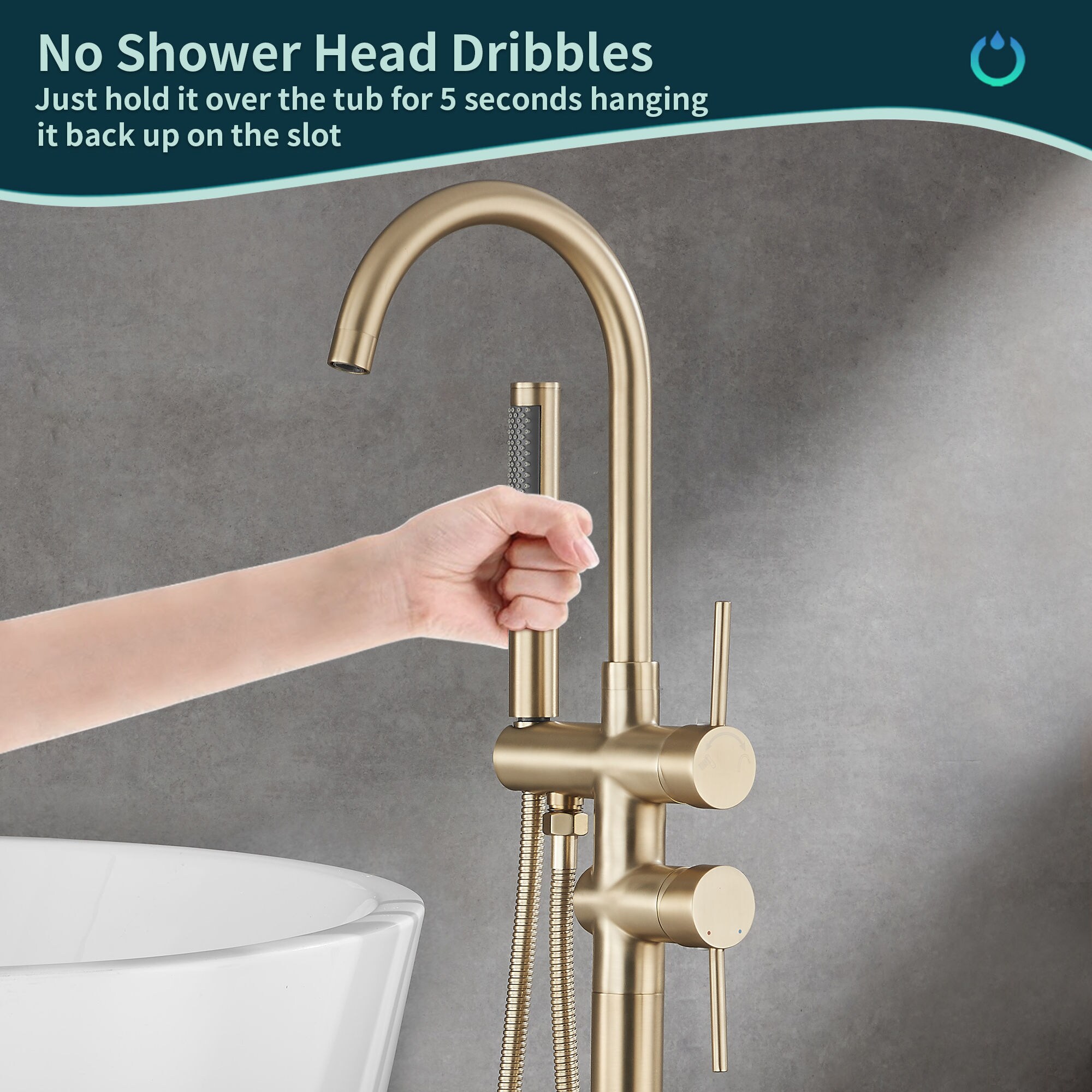 FORIOUS LL01020G Roman-Tub-Faucets - View #6