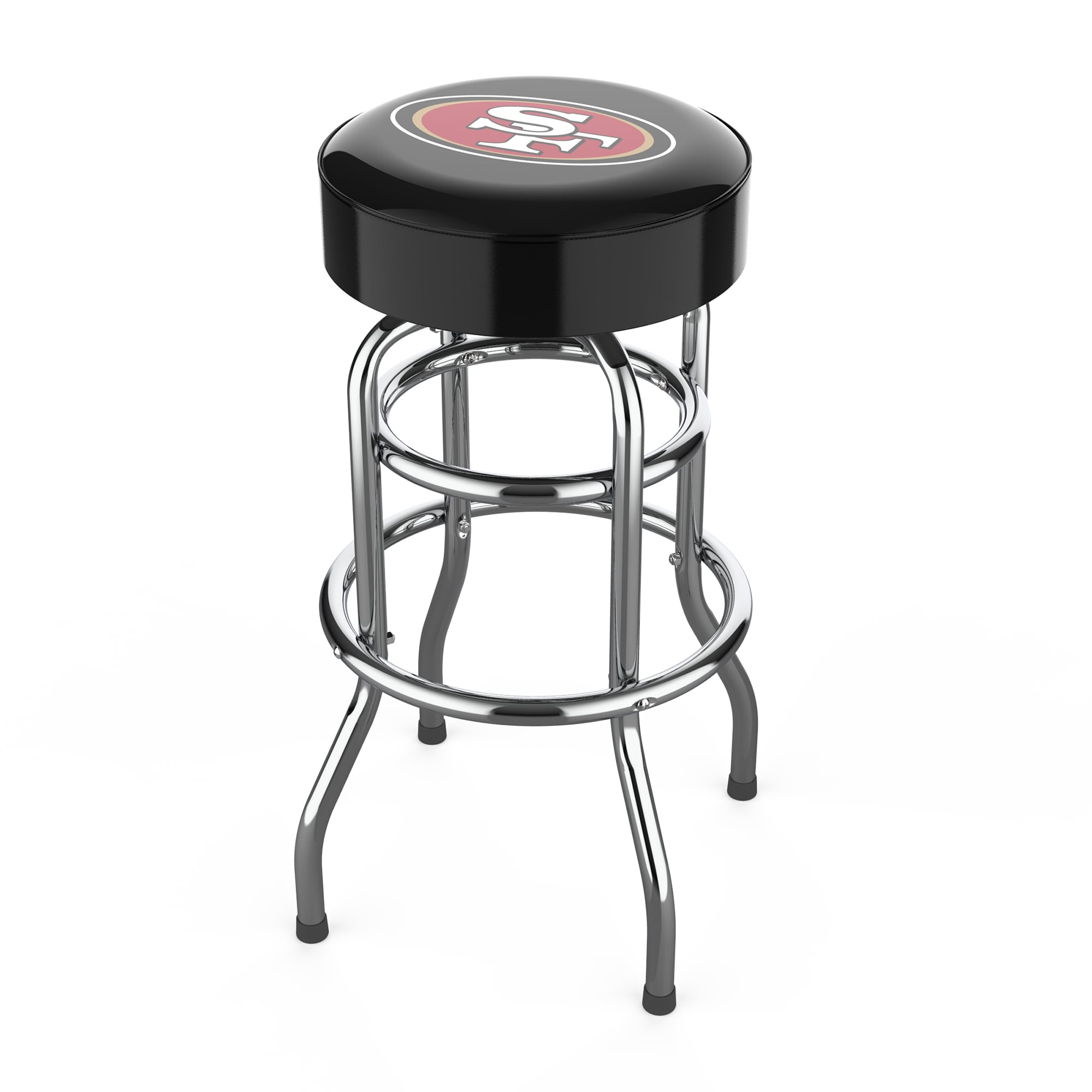 MAISON ARTS Black Counter Height 24 Bar Stools Set of 2 for Kitchen  Counter Backless Modern Square Barstools Upholstered Faux Leather Stools