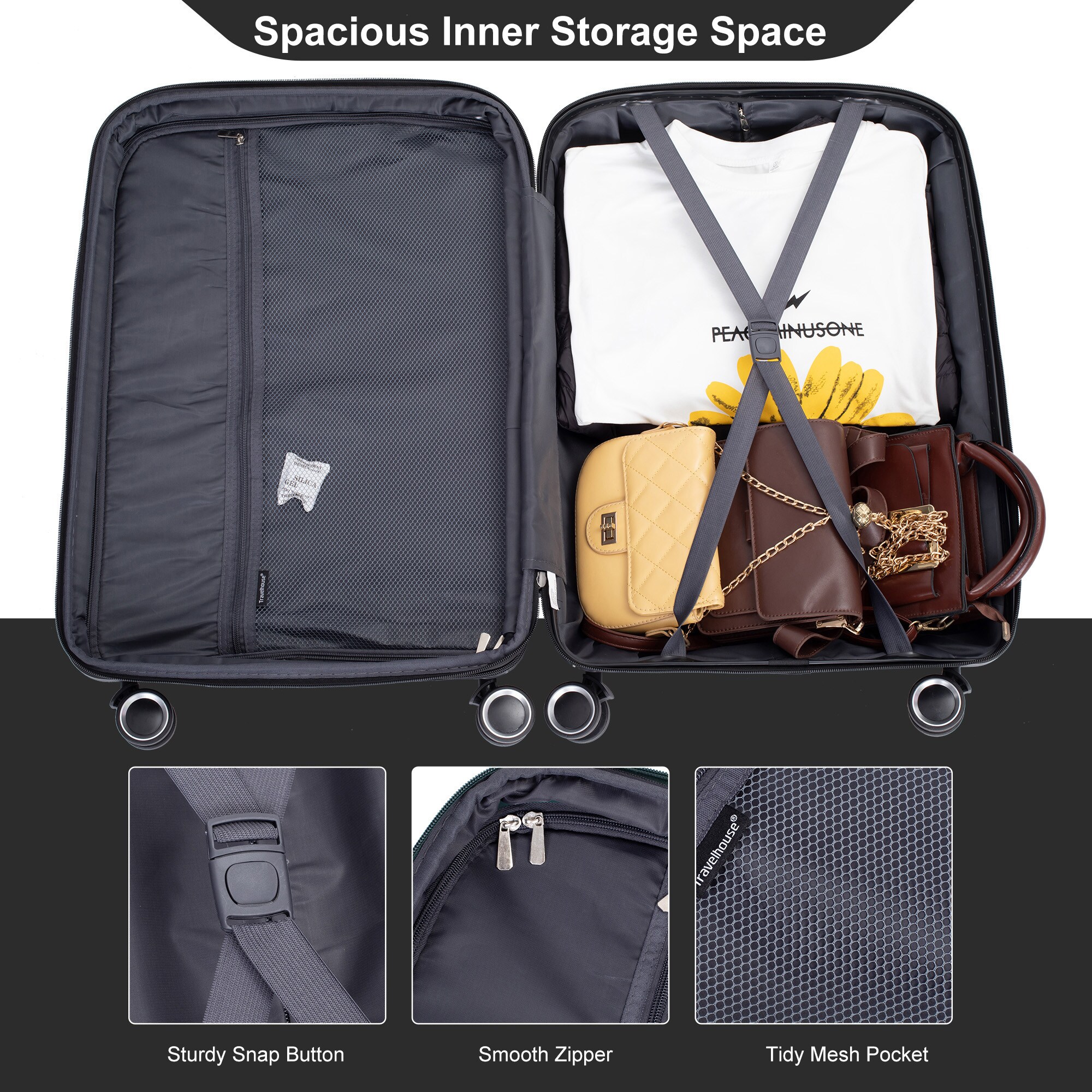 SINOFURN SYD9400021BK Luggage-And-Luggage-Sets - View #4