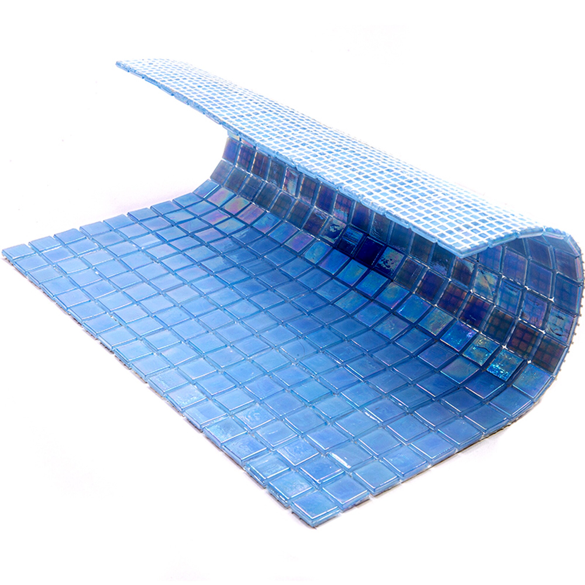 Apollo Tile Skosh Light Sky Blue 11-1/2-in x 11-1/2-in Glossy Glass Uniform Squares Floor and Wall Tile (18.69-sq. ft/ Carton)