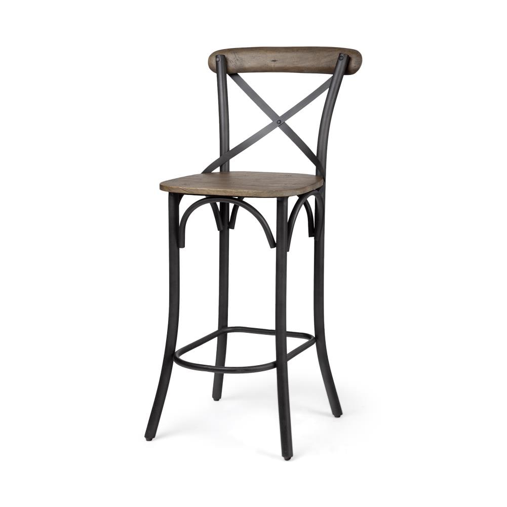 bella cross back bar stool