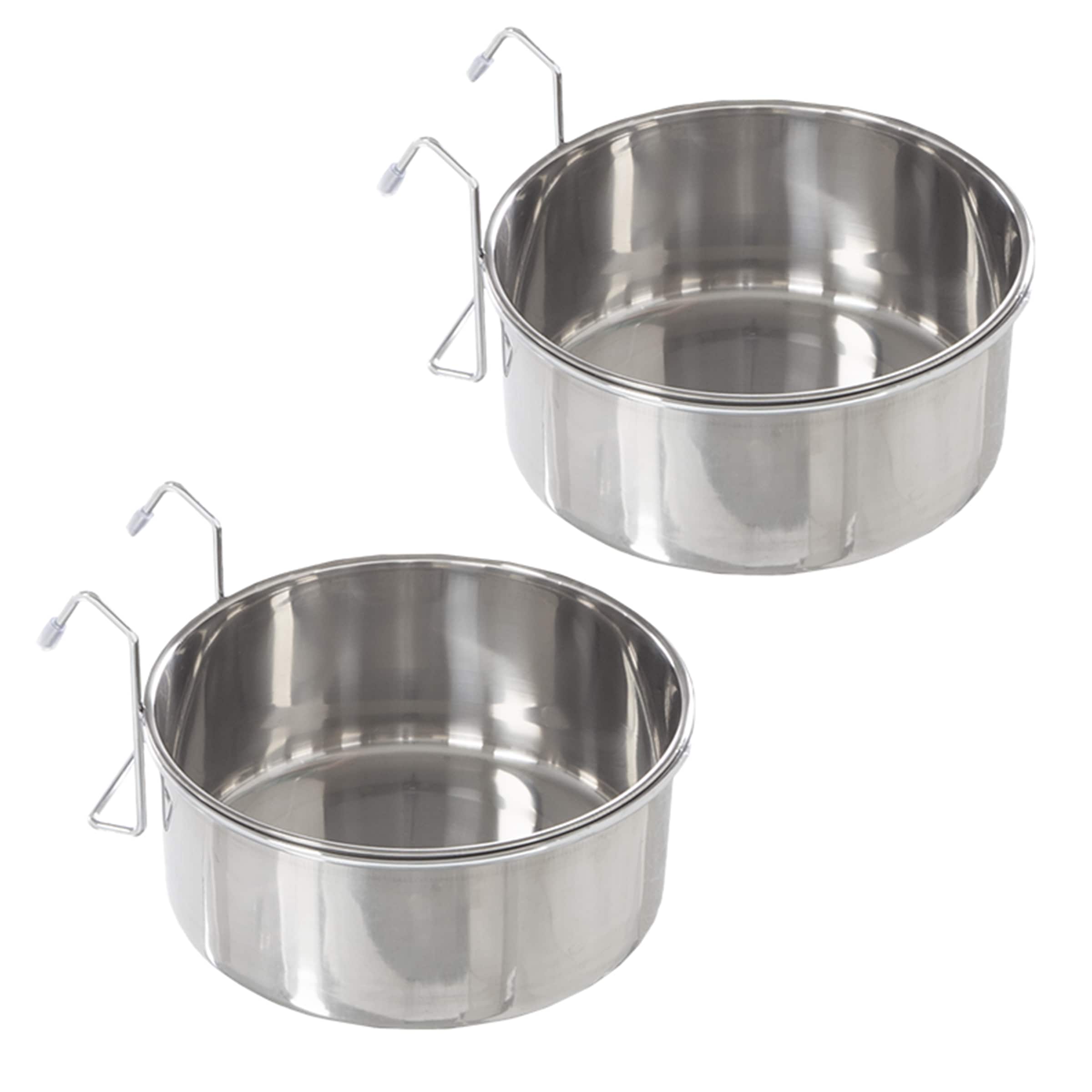 PETMAKER PET6207 50.4-oz. Stainless steel Dog/Cat Food/Water bowl 2 Bowls