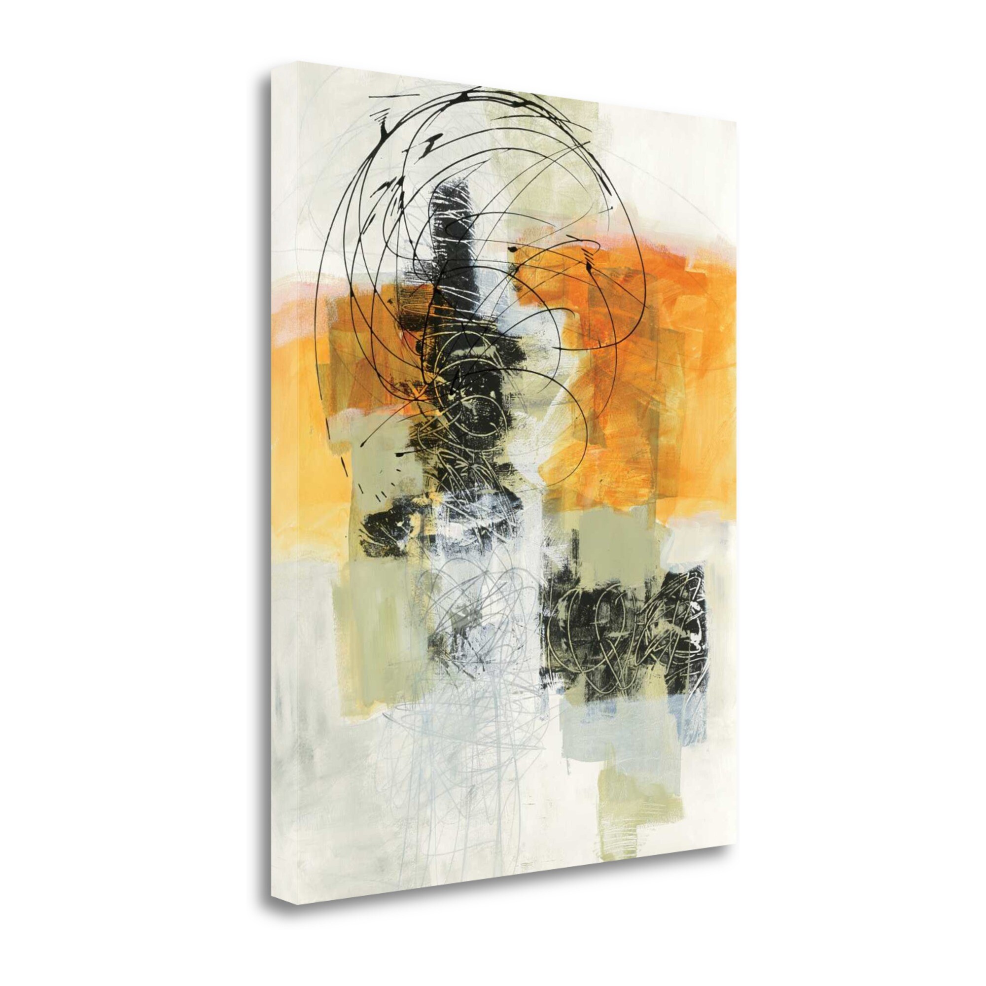 Tangletown Fine Art WA614401-2024C Action Ii Jane Davies 24-in H x 20-in W Abstract Print on Canvas