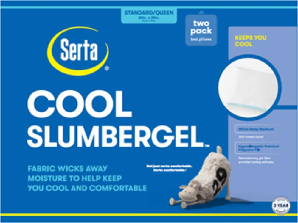 Serta cool slumber gel pillow sale review