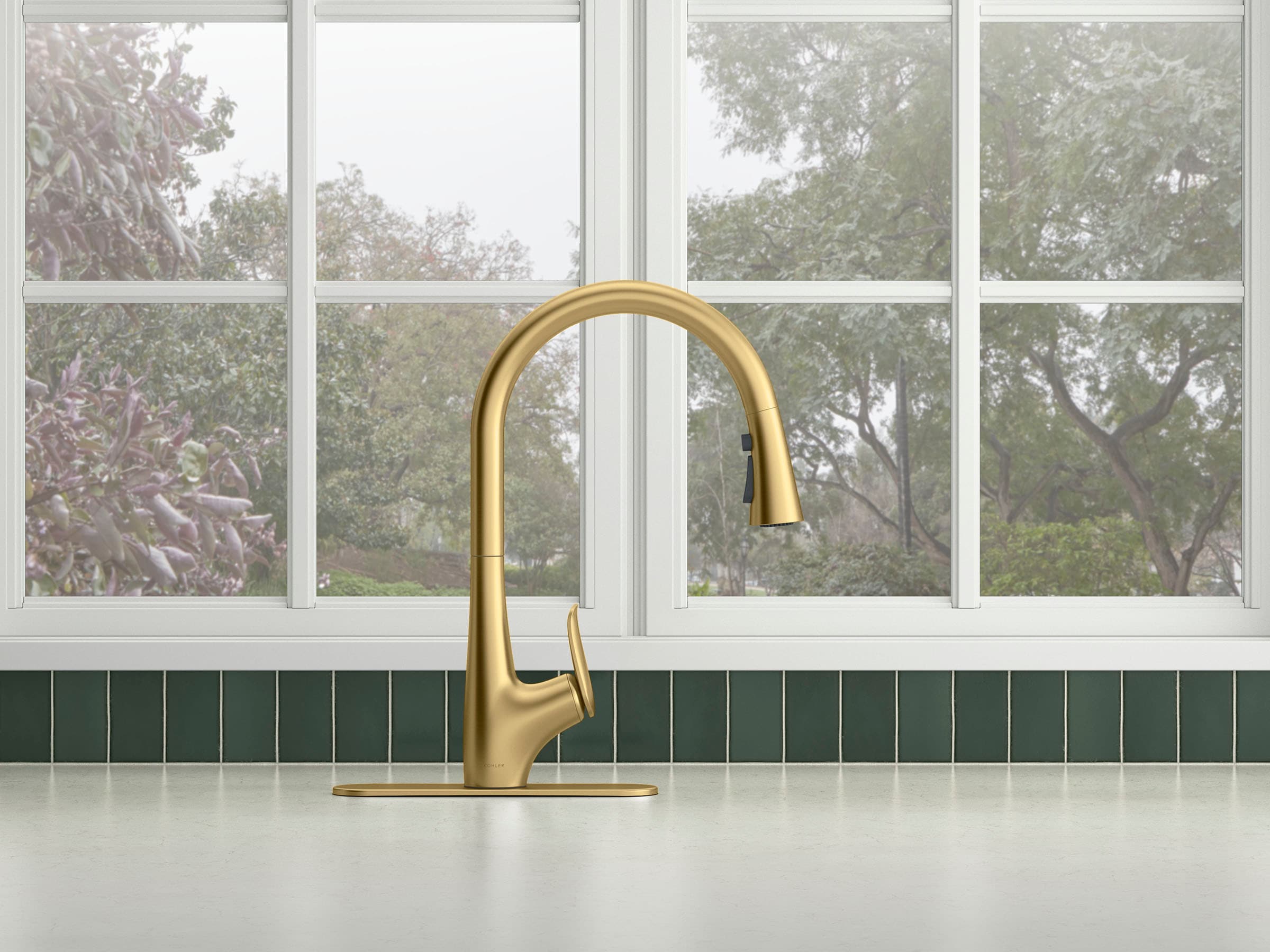 Factory KOHLER Setra Single-Handle Voice Activated Pull-Down Sprayer Kitchen Faucet with