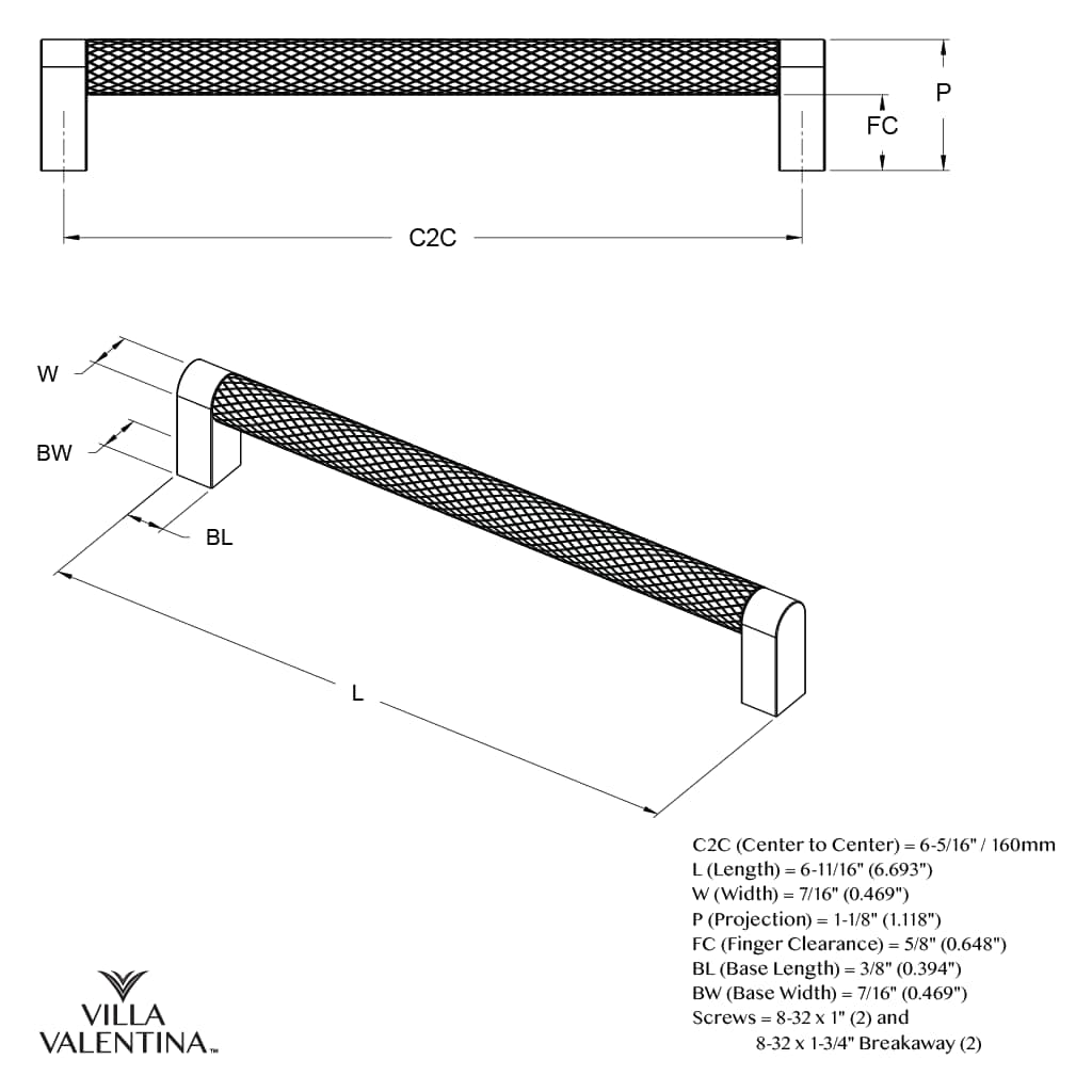 Villa Valentina VV10160PC Cabinet-Pulls - View #8