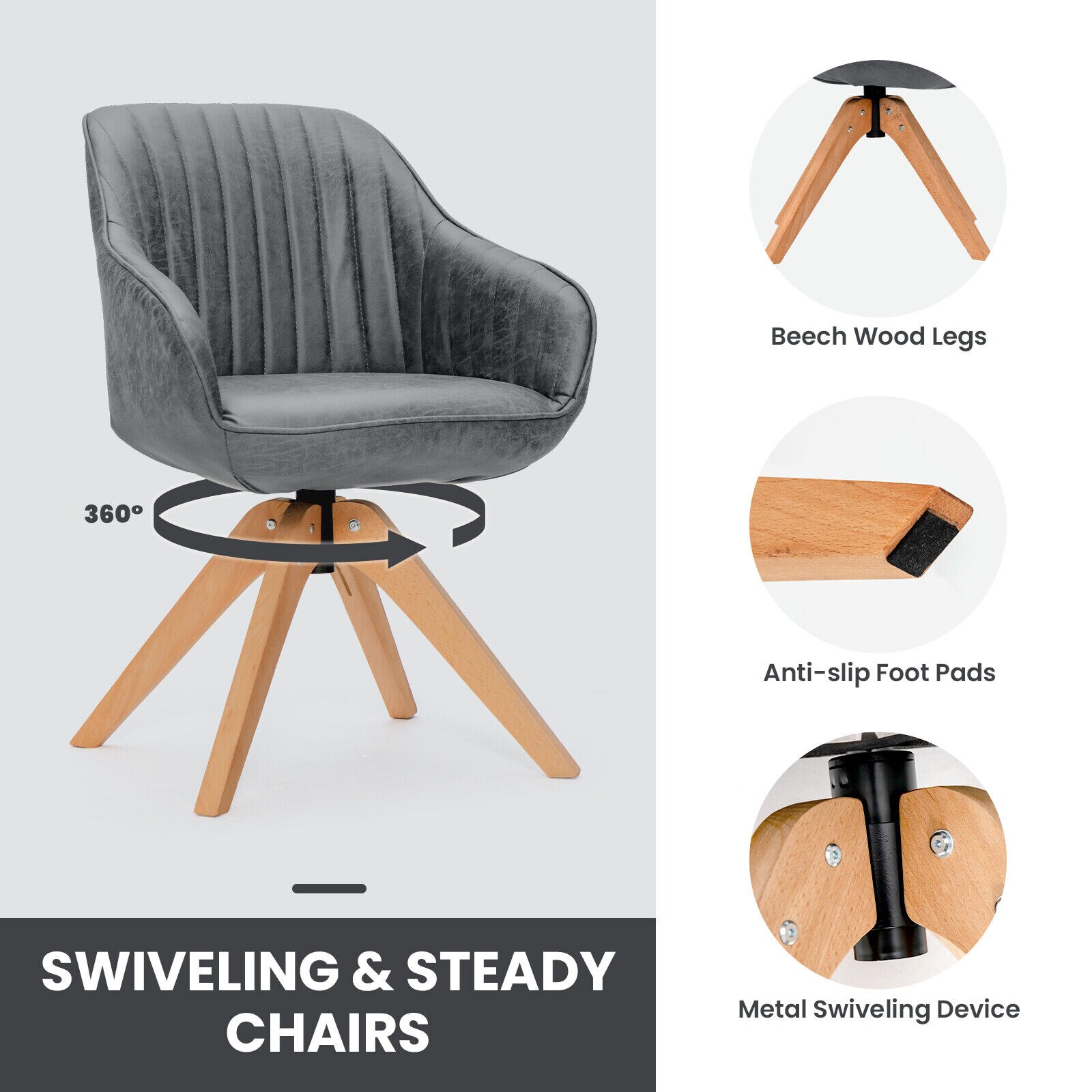 Slickblue D-CO-2-RG10401BC chairs - View #5