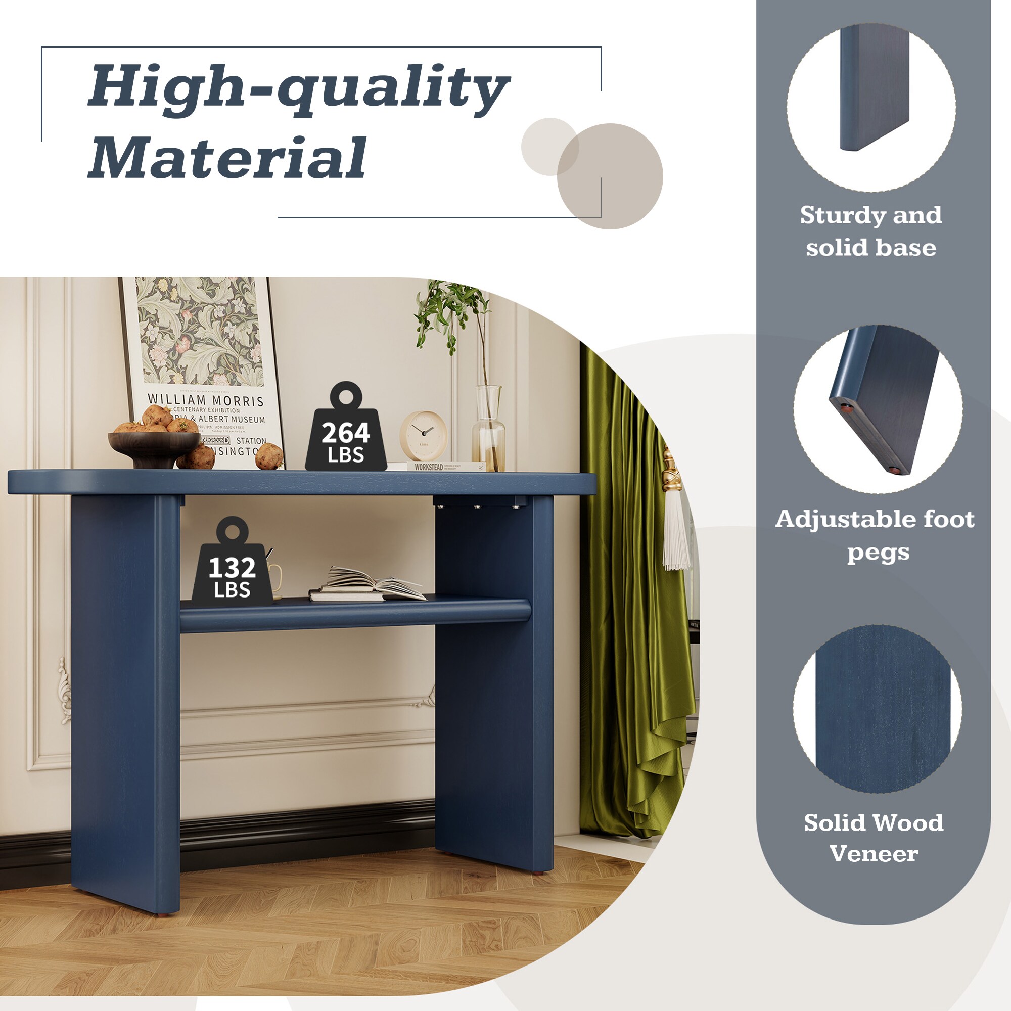 ModernLuxe N715P195554M Console-Sofa-Tables - View #5