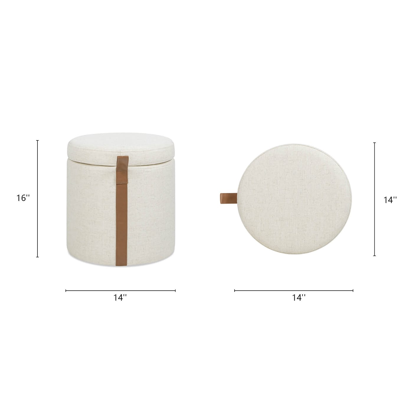 Jennifer Taylor Home LL008U023-84670 Indoor-Ottomans - View #5