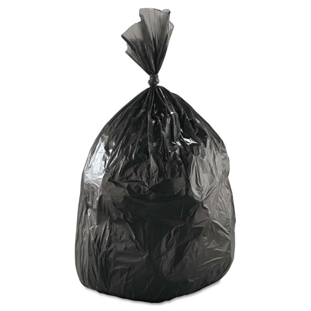 Boardwalk 60-Gallons Black Plastic Can Twist Tie Trash Bag (100-Count ...