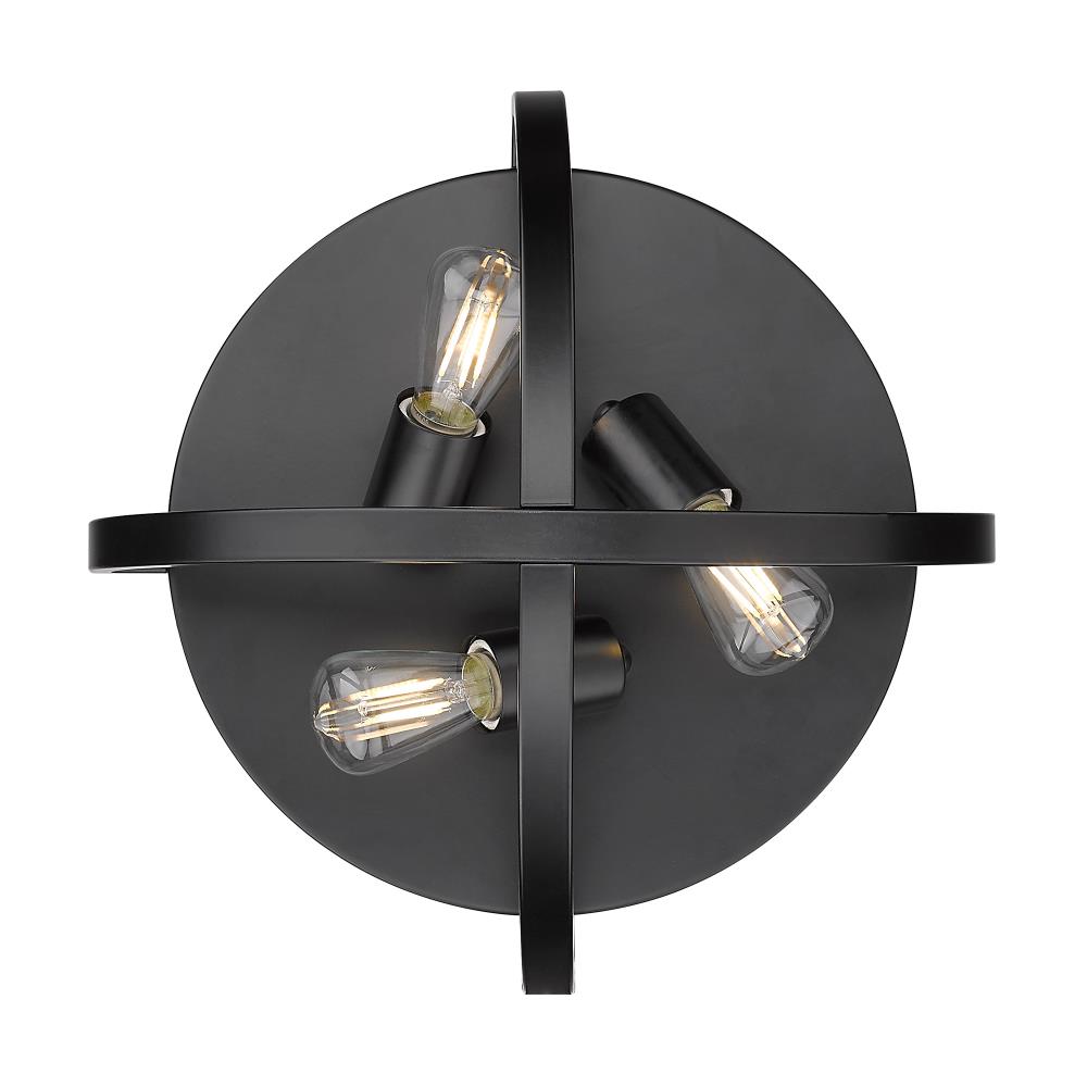 Golden Lighting 3167-FM15 BLK flushmounts - View #3