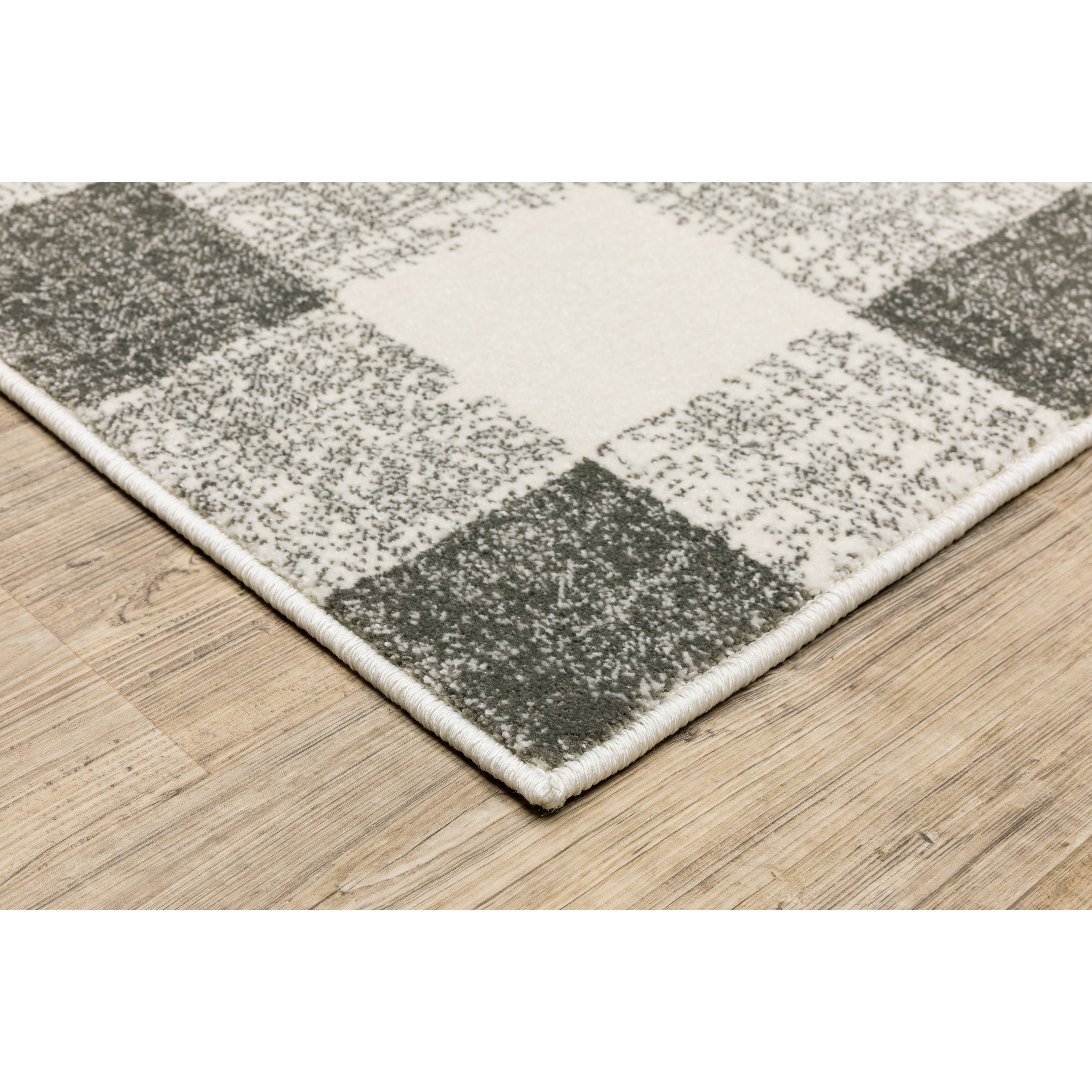 allen + roth Elisa 8 X 8 (ft) Gray Round Indoor Geometric Area Rug in the  Rugs department at