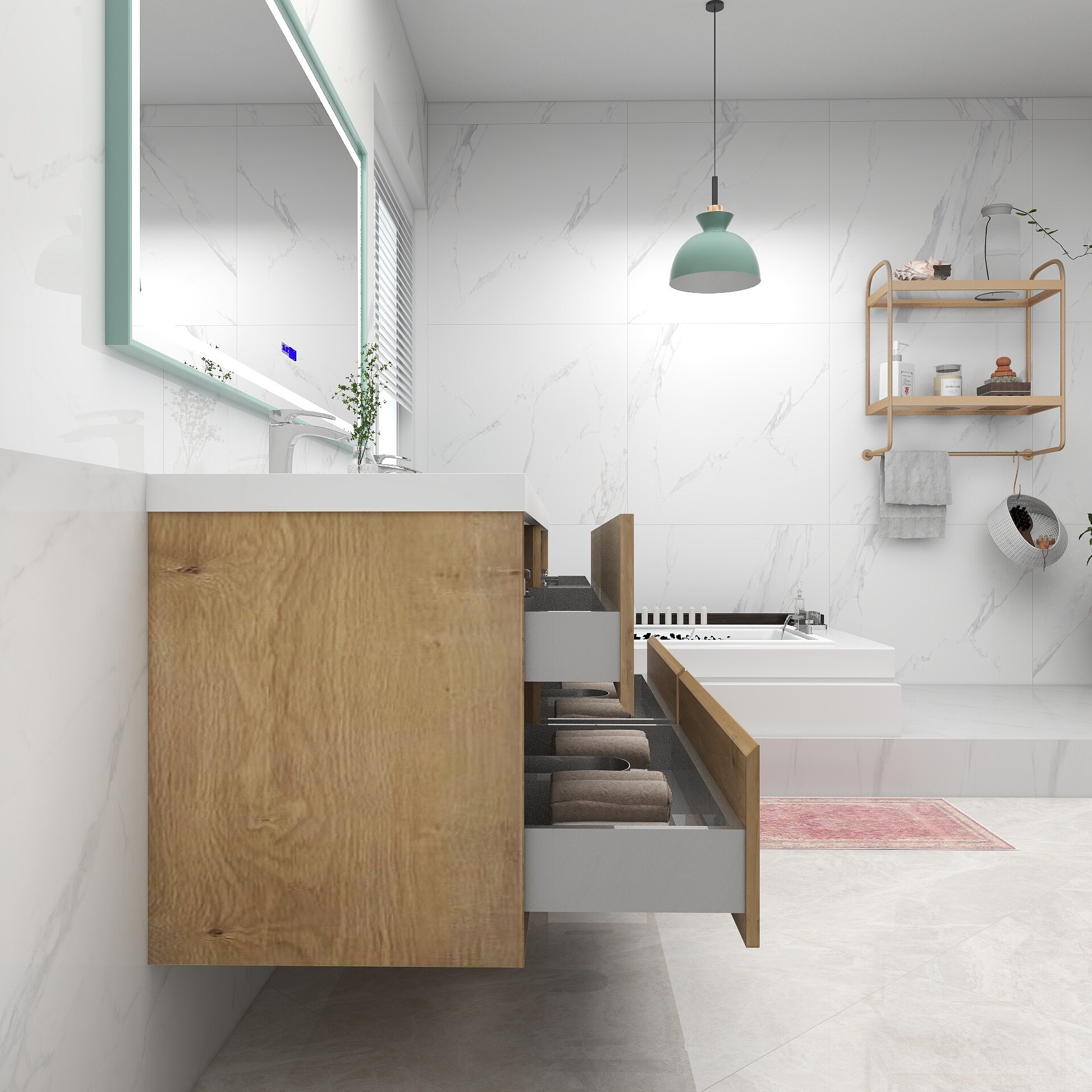 BV Better Vanity SLIM72D-OAK Bath-Vanity-Combo - View #5