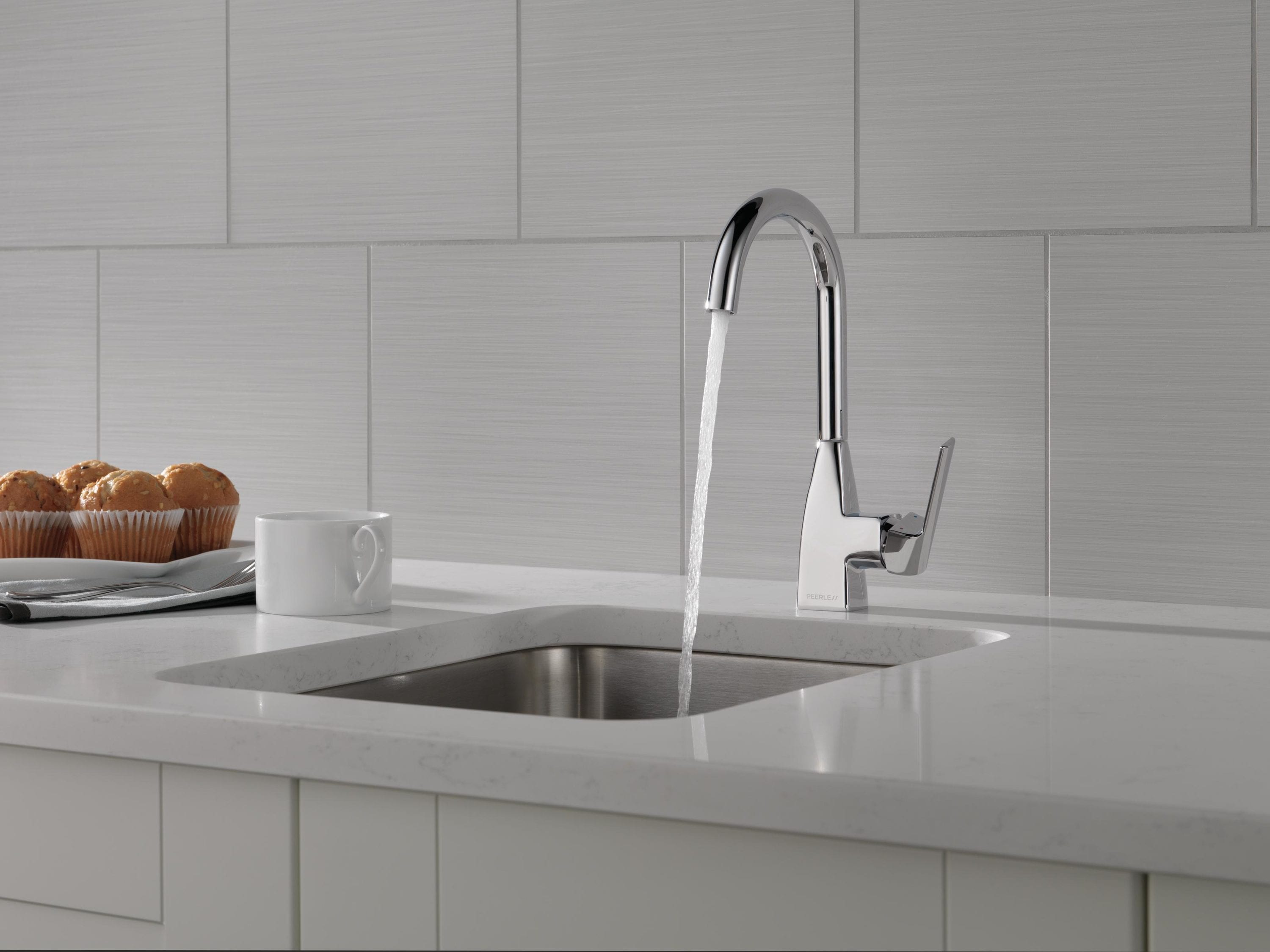 Xander Polished Chrome Dual-Handle Bar Faucet with 360 Swivel