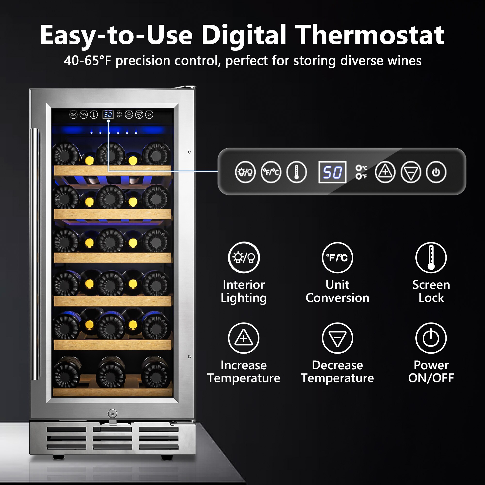 SIMZLIFE FWC003-15SI Wine-Chillers - View #3