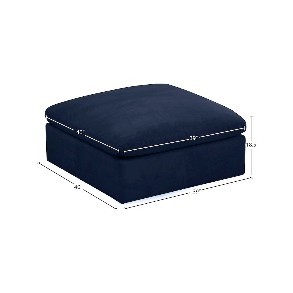 Meridian 634NAVY-OTT Indoor-Ottomans - View #3
