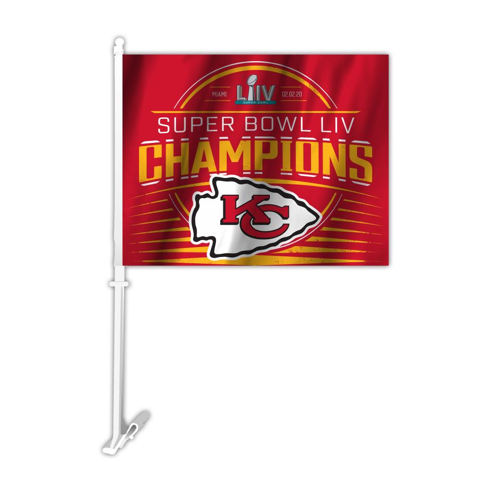 Fremont Die Kansas City Chiefs Super Bowl LIV Flag Pair in the Exterior Car  Accessories department at