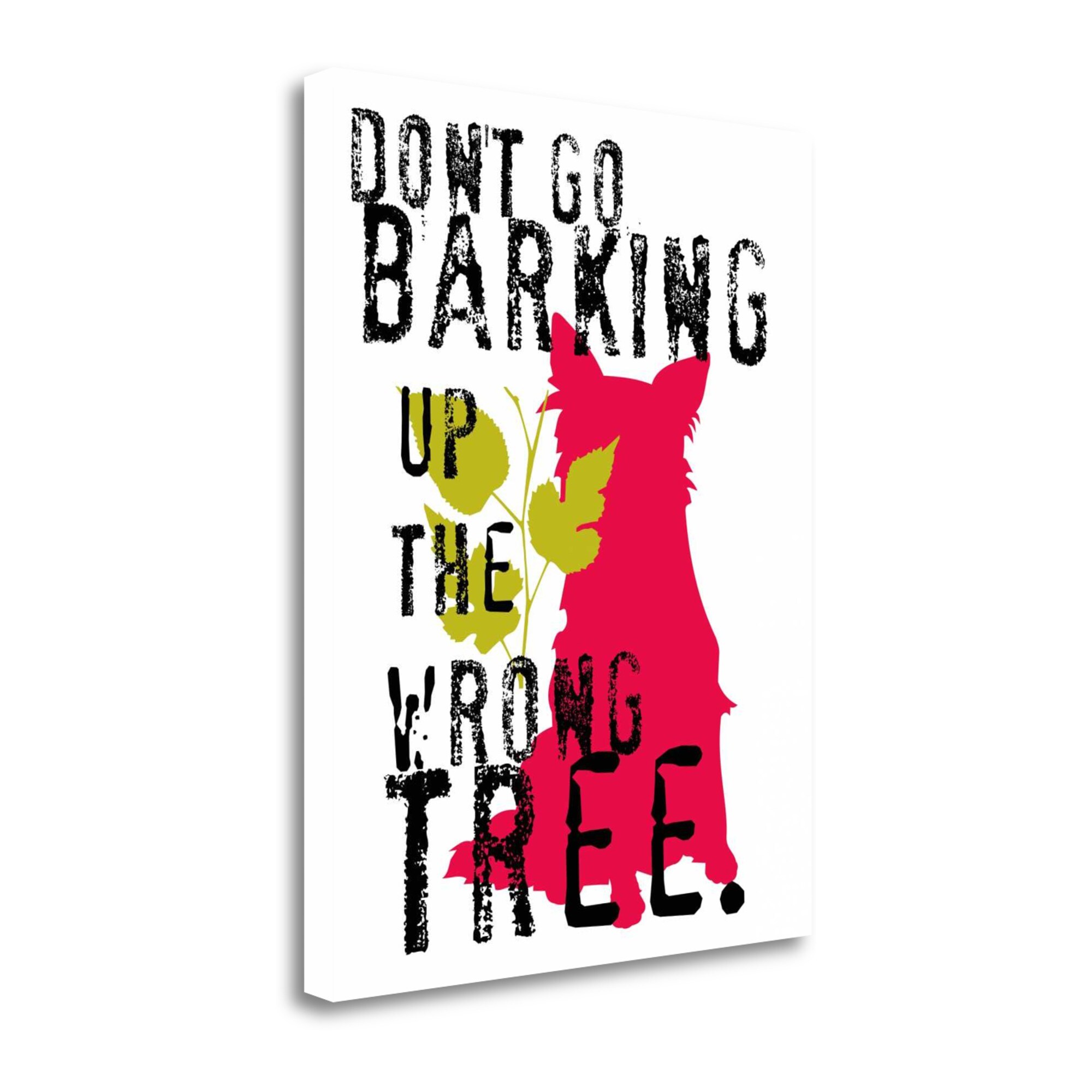 Tangletown Fine Art ICO145D-3140C Dont Go Barking Ginger Oliphant 40-in H x 31-in W Animals Print on Canvas