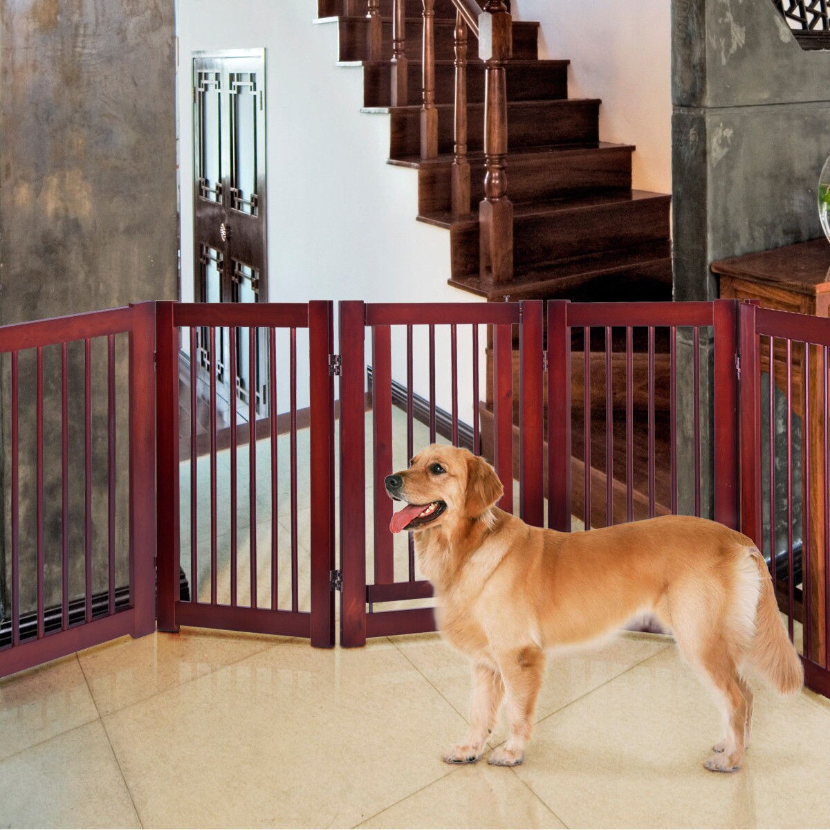 Costway OGY00411 Wood-Fence-Panels - View #5