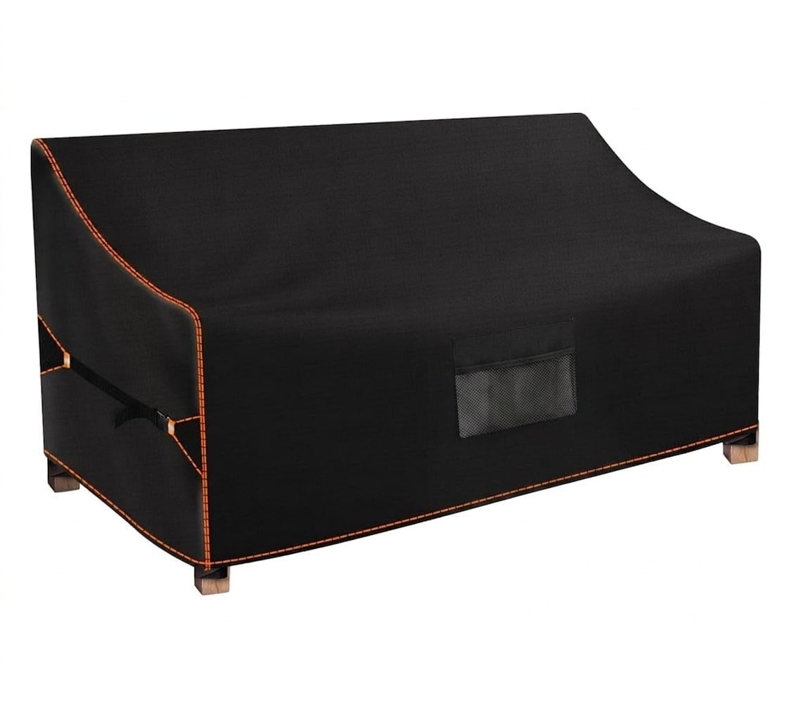 Etokfoks 79Wx37Dx35H Inch Black Outdoor Sofa Cover Waterproof Windproof ...