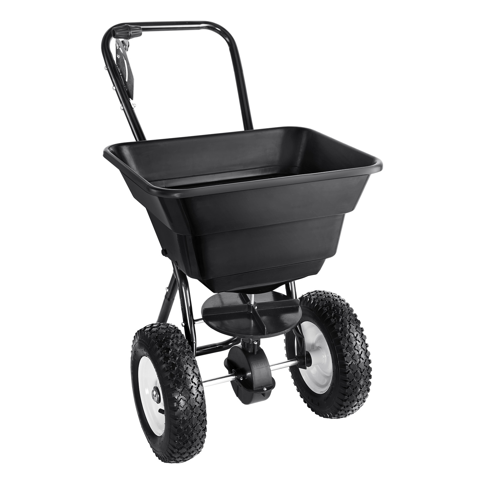 VEVOR TCSBJ80LBS125B0P1V0 80-lb Broadcast Spreader Broadcast Compatible with Ice Melt, Salt, Fertilizer, Seed Spreader