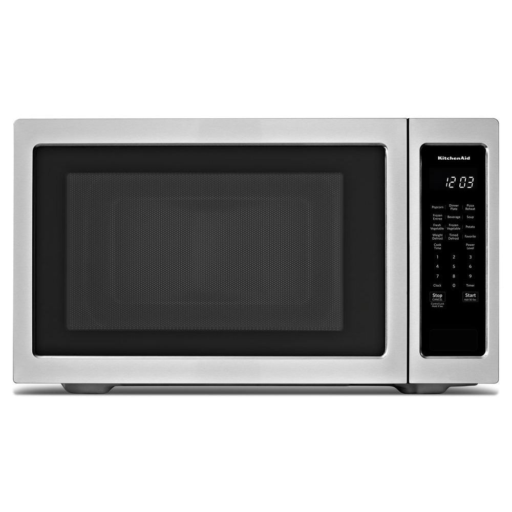 KitchenAid 2.2-cu ft 1200-Watt Countertop Microwave (Stainless Steel) at