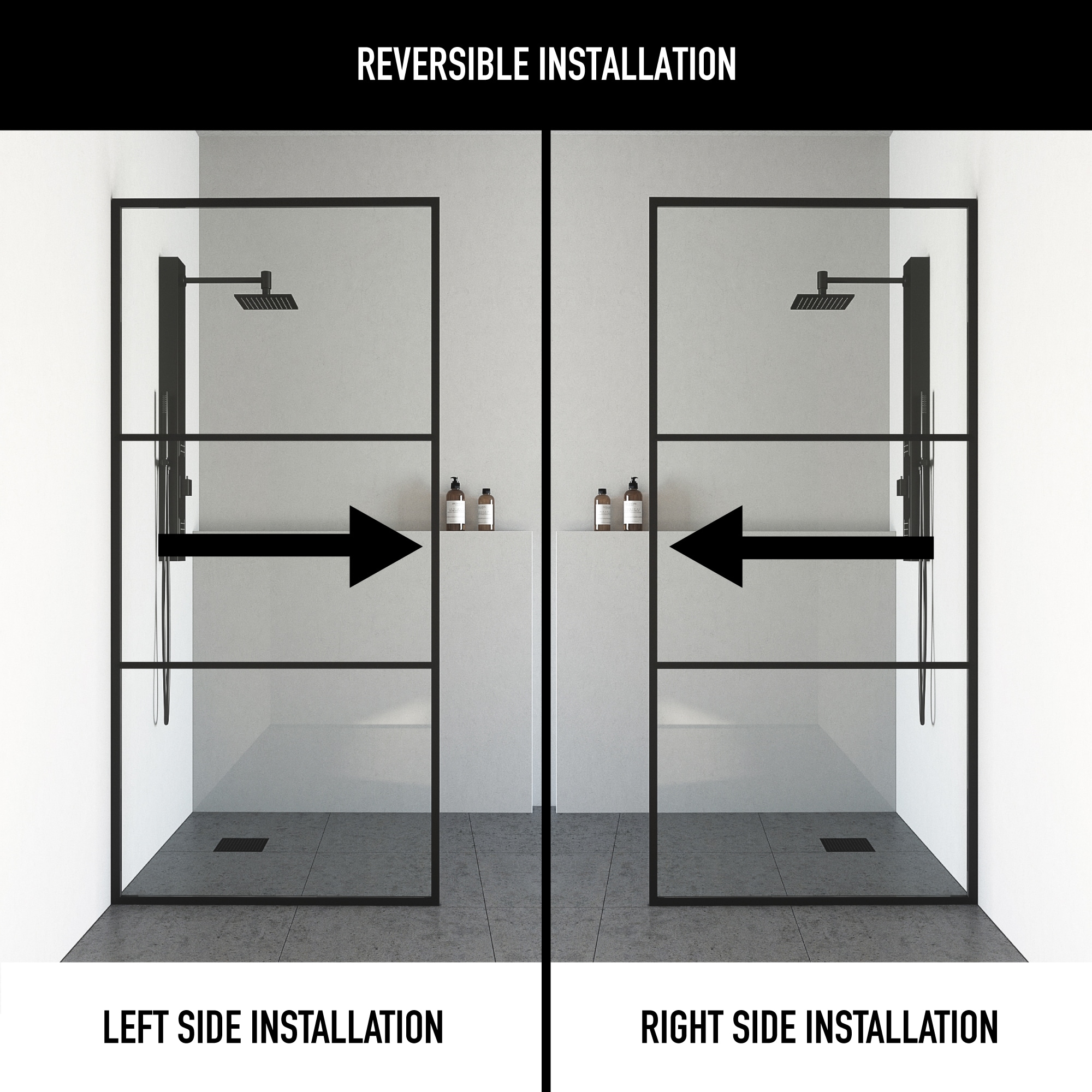 VIGO VG6090MBCL3474 Shower-Doors - View #3