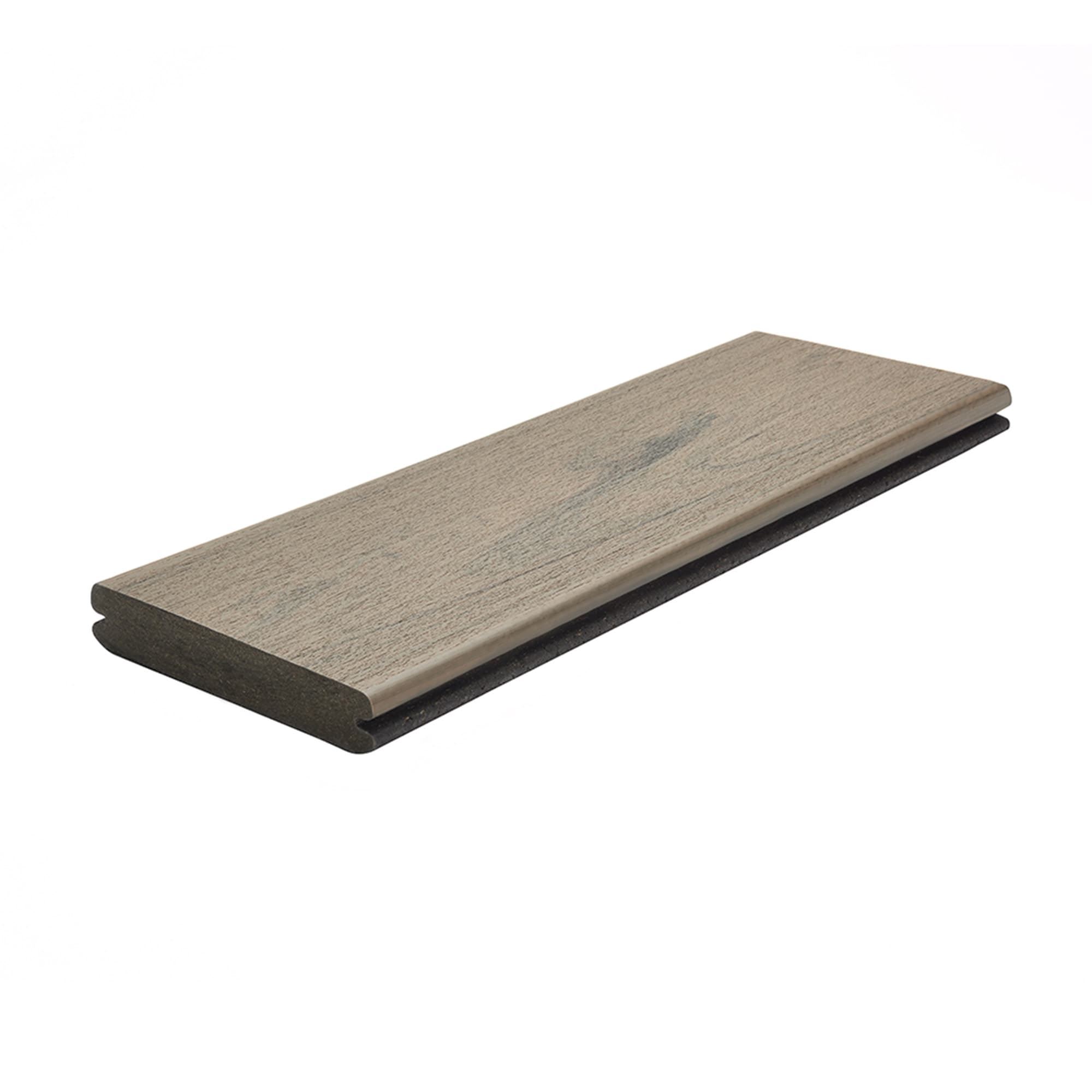 Transcend Lineage 1-in x 6-in x 12-ft Biscayne Grooved Composite Deck Board in Brown | - Trex BC010612TLG01