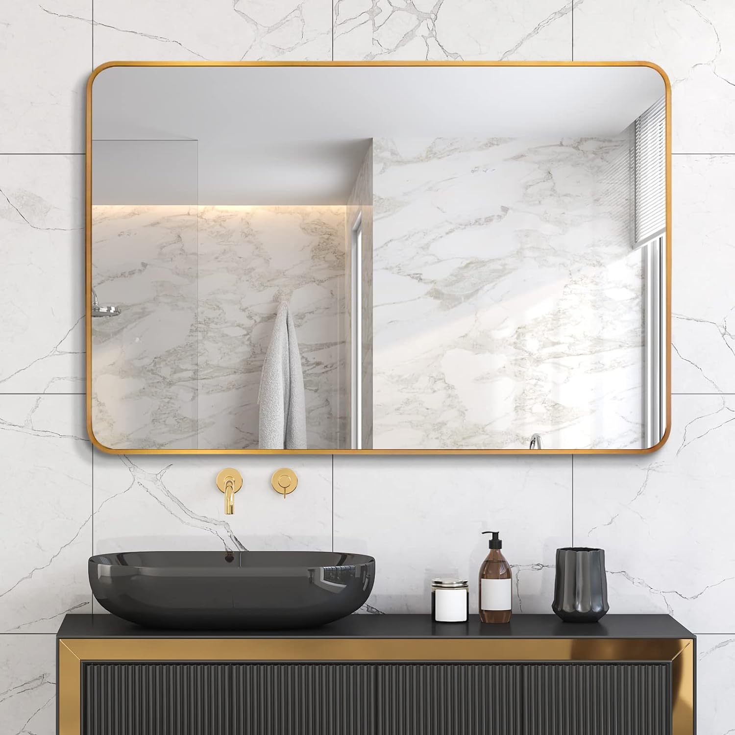 LUXEYARD DS-R-303034 Framed-Bath-Mirrors - View #2