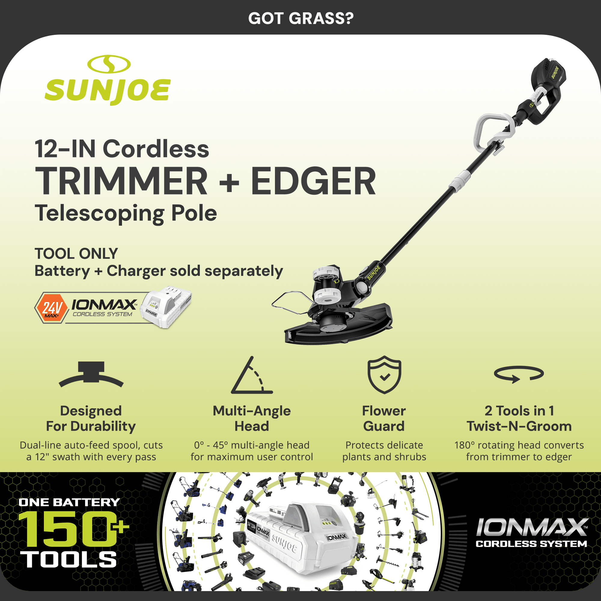 Sun Joe 418366 Cordless-String-Trimmers - View #2