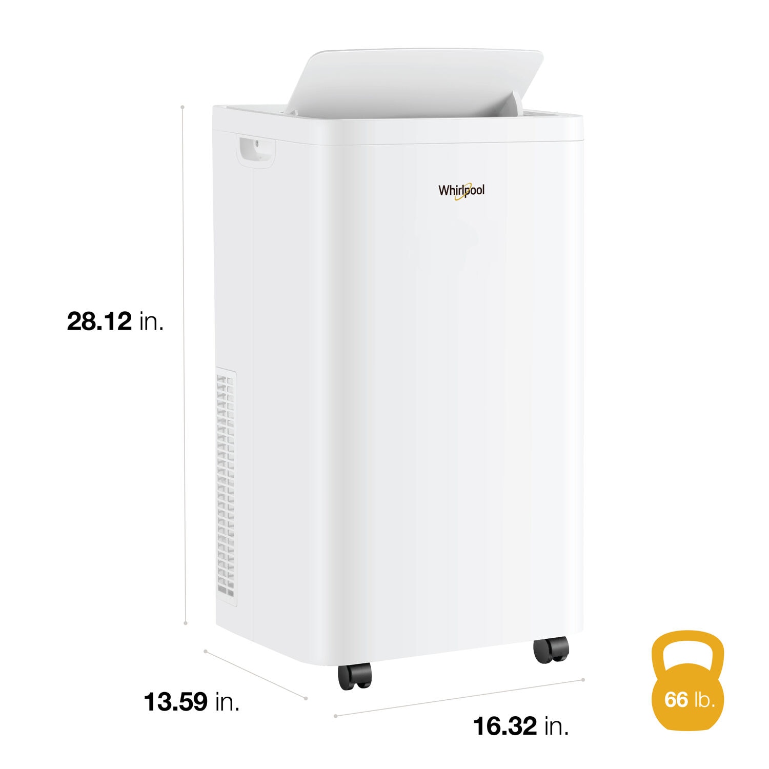 Whirlpool (115-Volt) White Vented Portable Air Conditioner with Remote Cools 550-sq ft WHNP121AW Sansujyuku sansujyuku.com