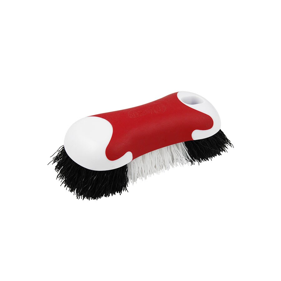 Libman Iron Handle Scrub Brush - Ergonomic Rubber Grip - Dishwasher Safe -  1.4-In Wide Scraper - Poly Fiber Bristles - Multiple Colors/Finishes in the  Kitchen Brushes department at
