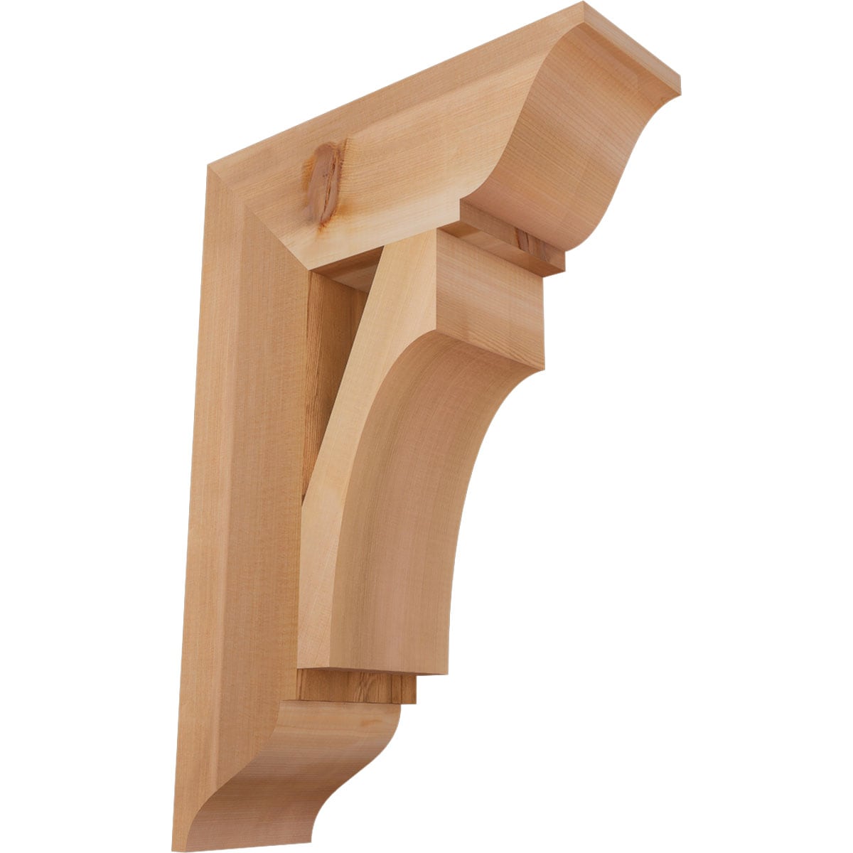 Ekena Millwork BKT06X18X26WTL01SWR Westlake traditional smooth 5-1/2-in x 18-in x 26-in Western red cedar Brown Wood Standard bracket