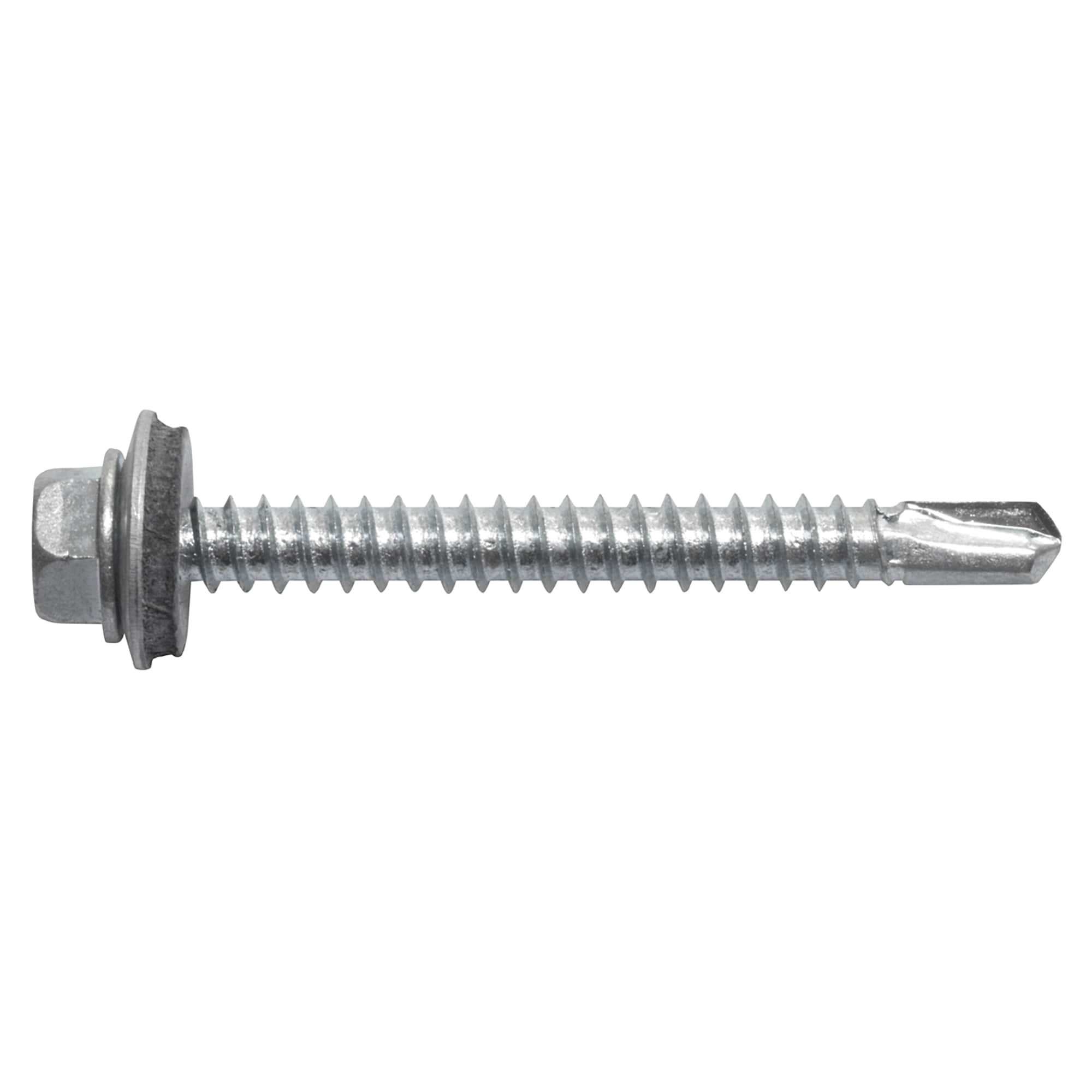 Palram #12 x 2-in Silver Galvanized Sharp Roofing Screws (50-Count) in ...