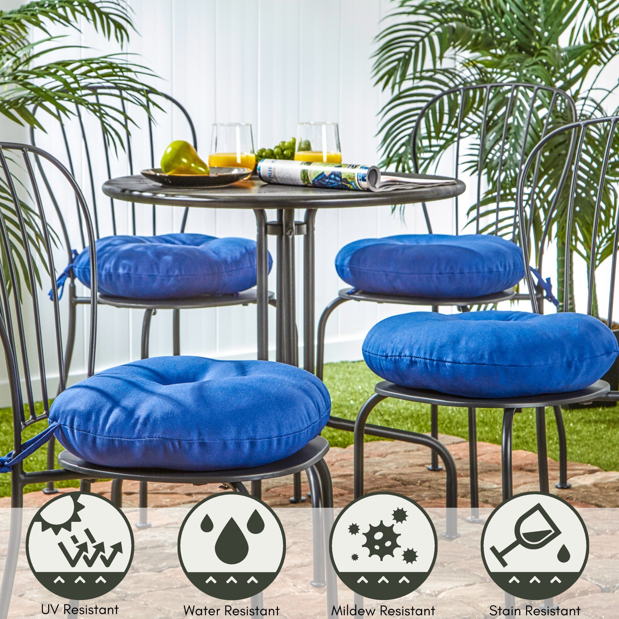 Greendale Home Fashions OC6816S4-MARINE Patio-Furniture-Cushions - View #6