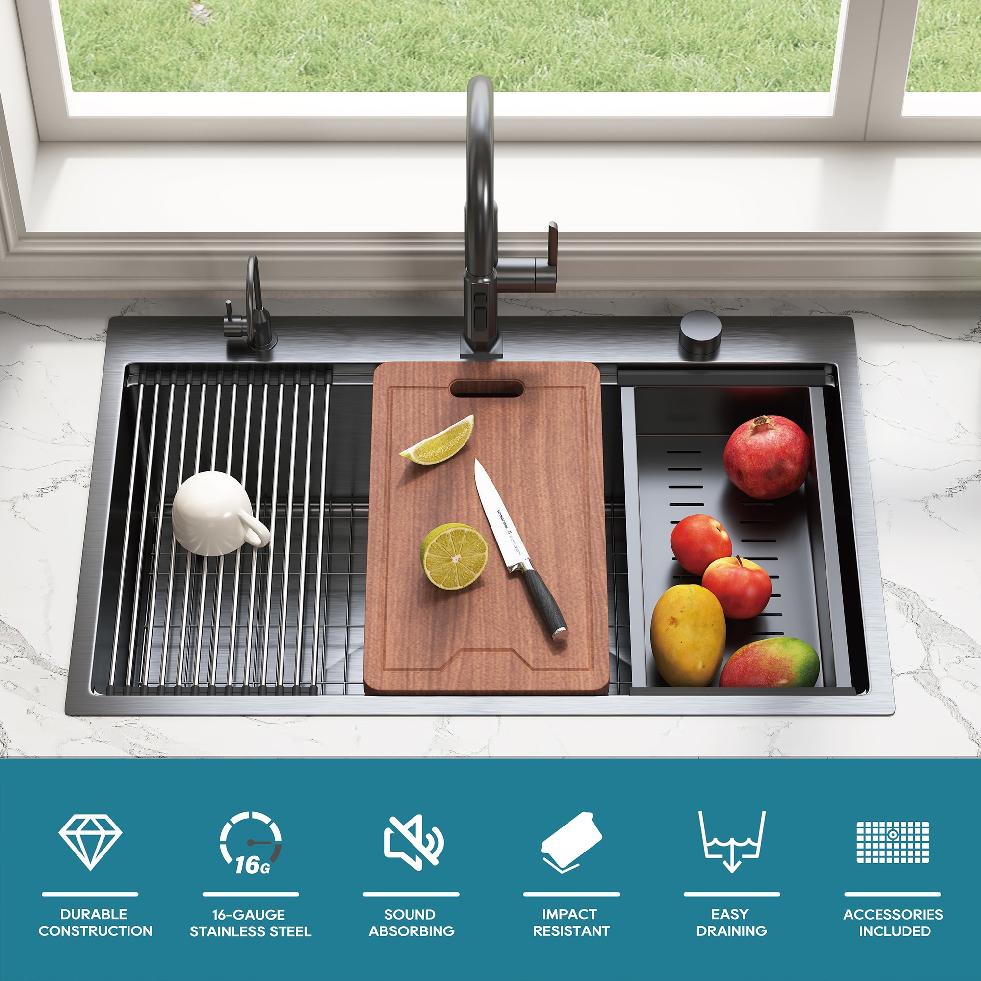 DELUXE LIVING H5544B-A Kitchen-Sinks - View #3