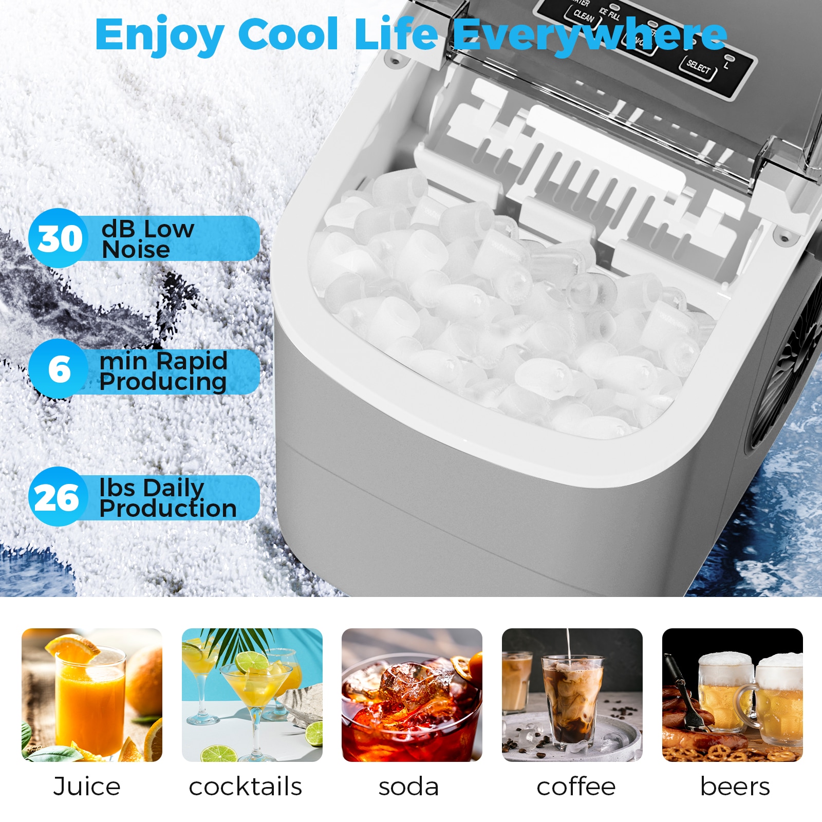 COWSAR LSZ58IM12BG Ice-Makers - View #4