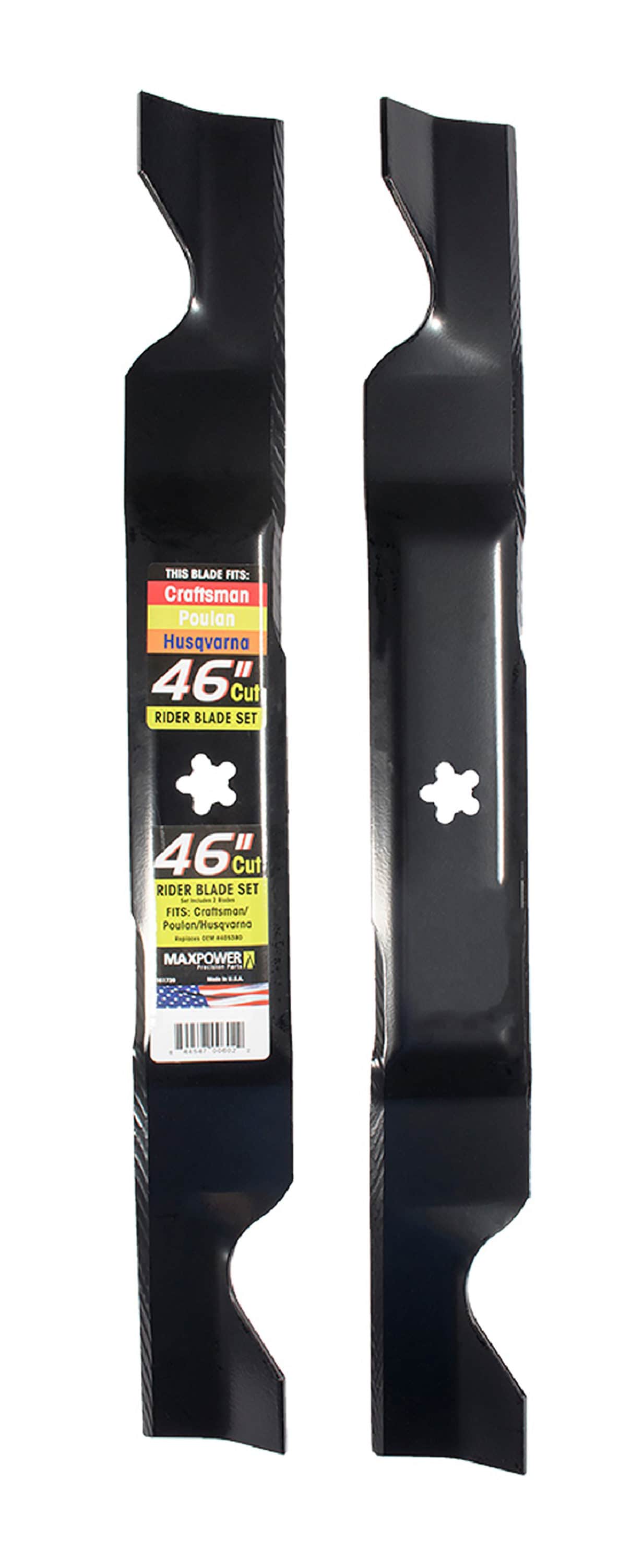 MaxPower 46-in Deck Standard Mower Blade for Riding Mower/Tractors
