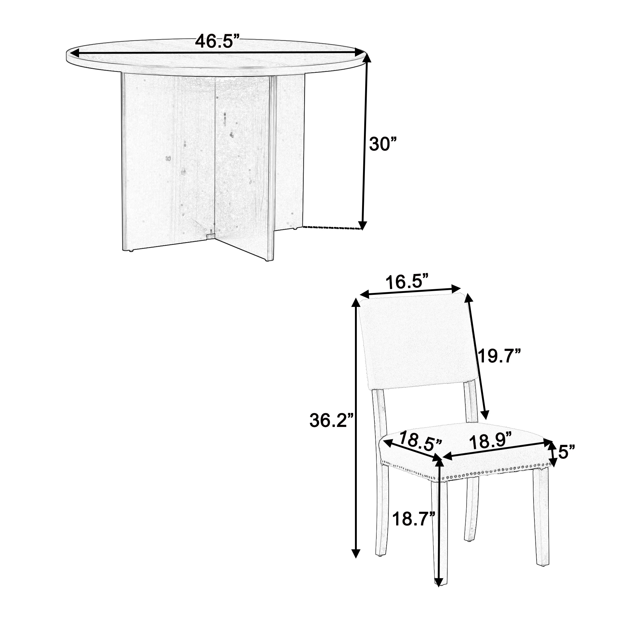 Bybafun YA0100218 Dining-Sets - View #3