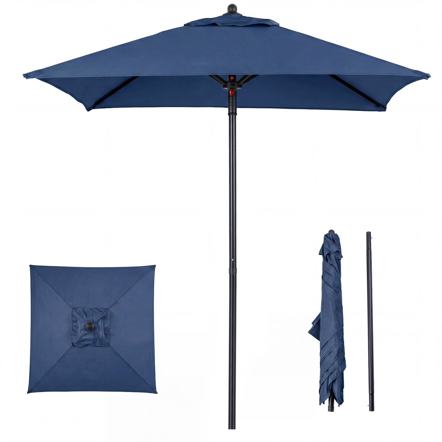 heavy duty double vented patio umbrellas 13 ft Double-Sided Umbrella Large Rectangle Market Umbrella with 36 LED Lights-Turquoise Size:182cm Abu Garcia 6500cs 